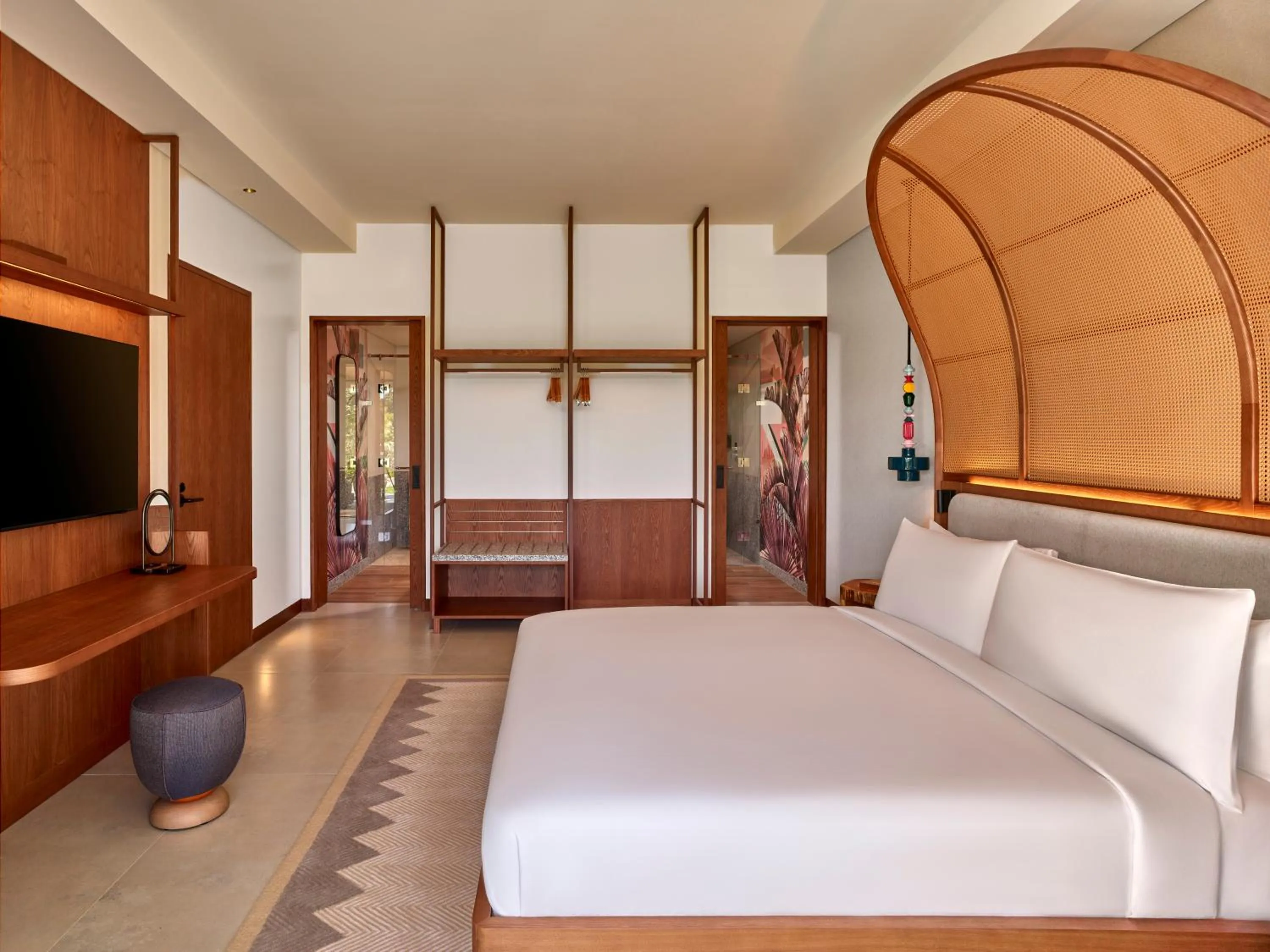 Bedroom, Bed in Canopy By Hilton Seychelles Resort