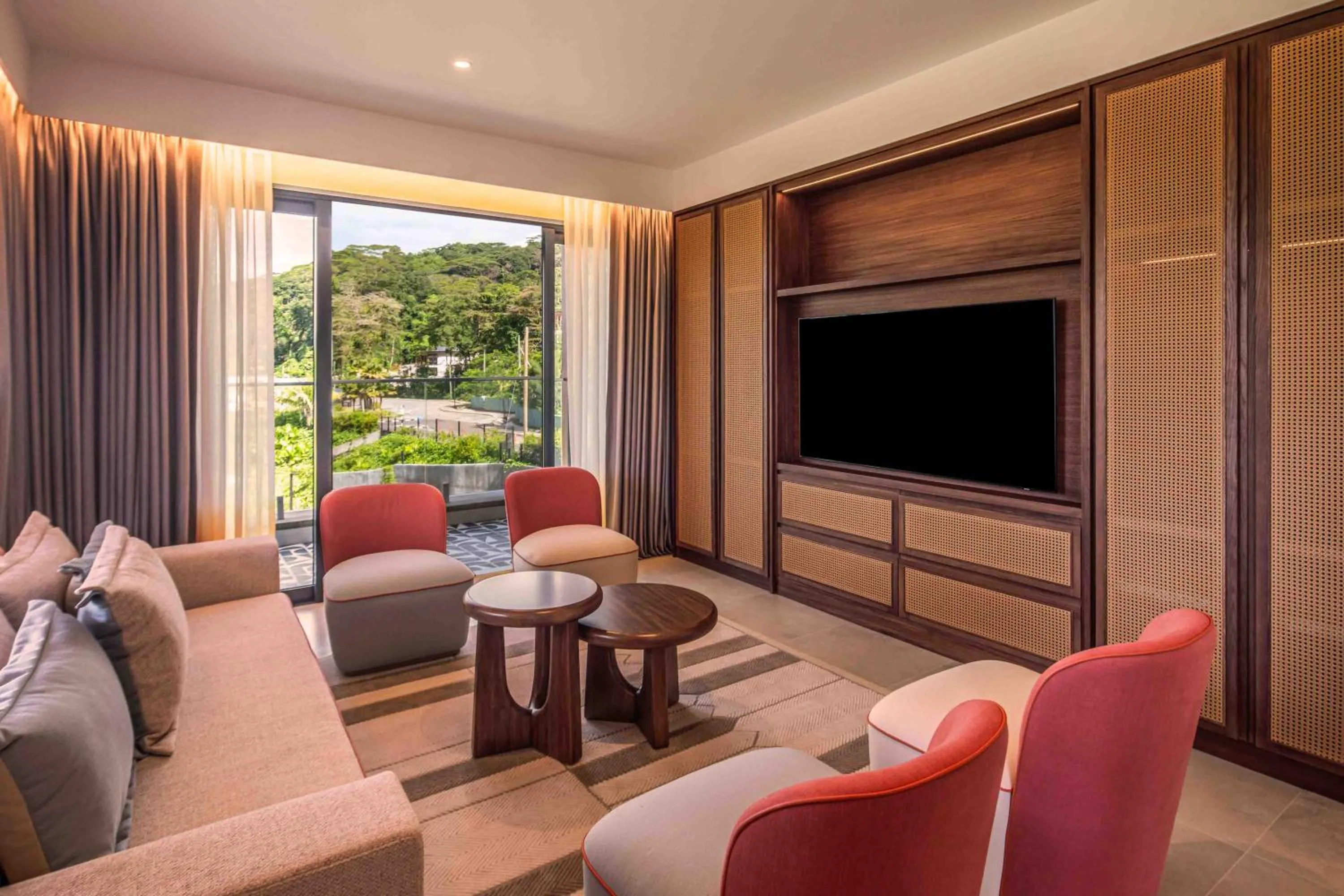 Living room in Canopy By Hilton Seychelles Resort
