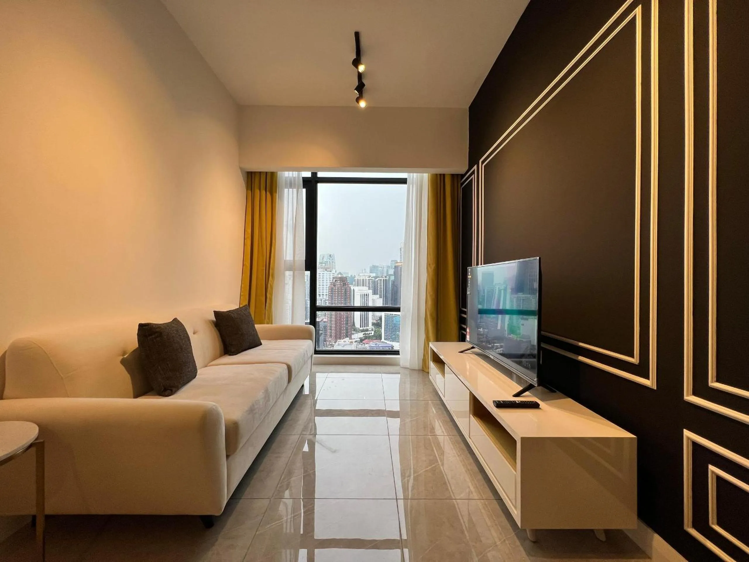 Living room in Axon Residence Bukit Bintang Kuala Lumpur By Apex