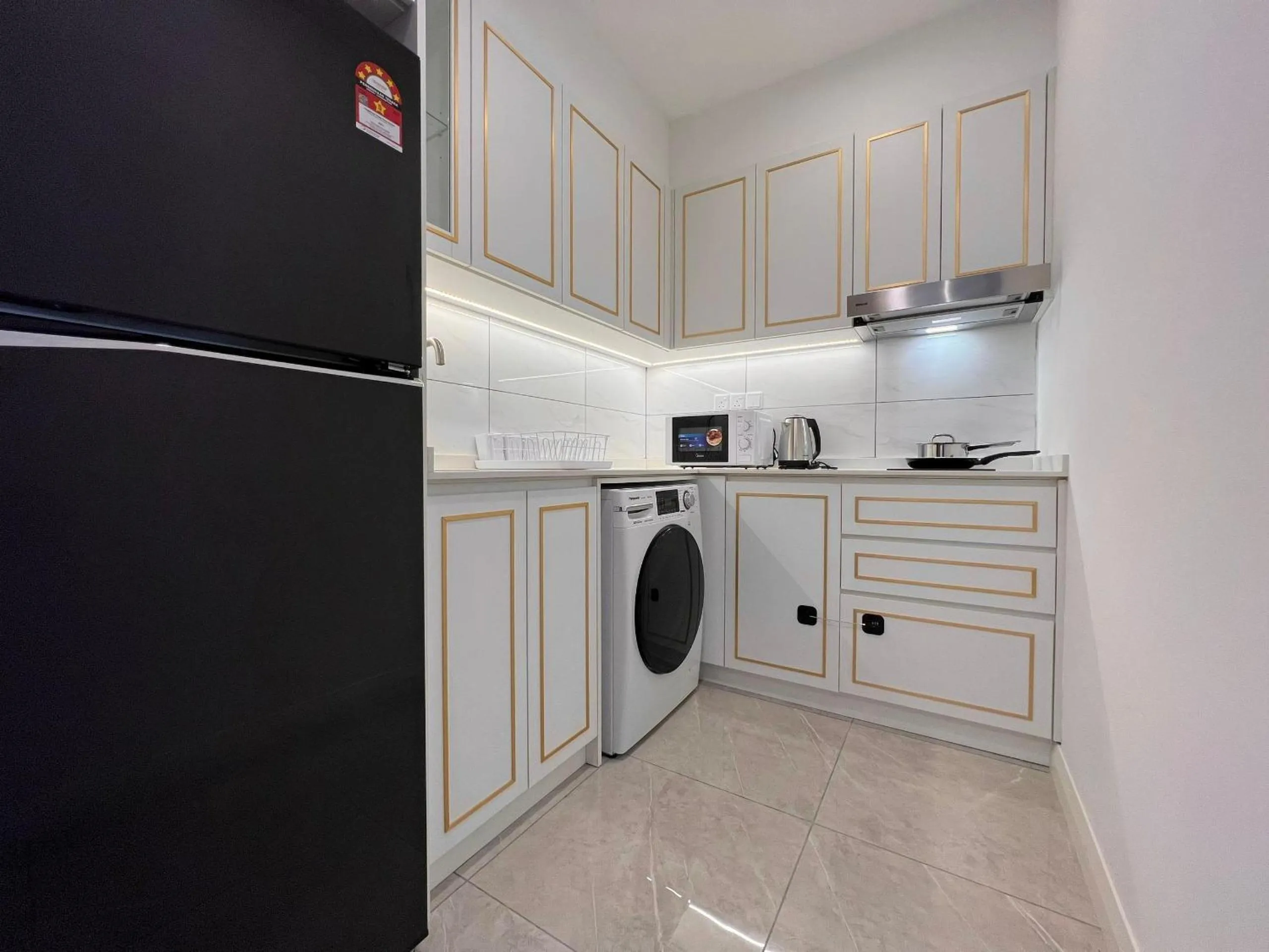 Kitchen or kitchenette in Axon Residence Bukit Bintang Kuala Lumpur By Apex