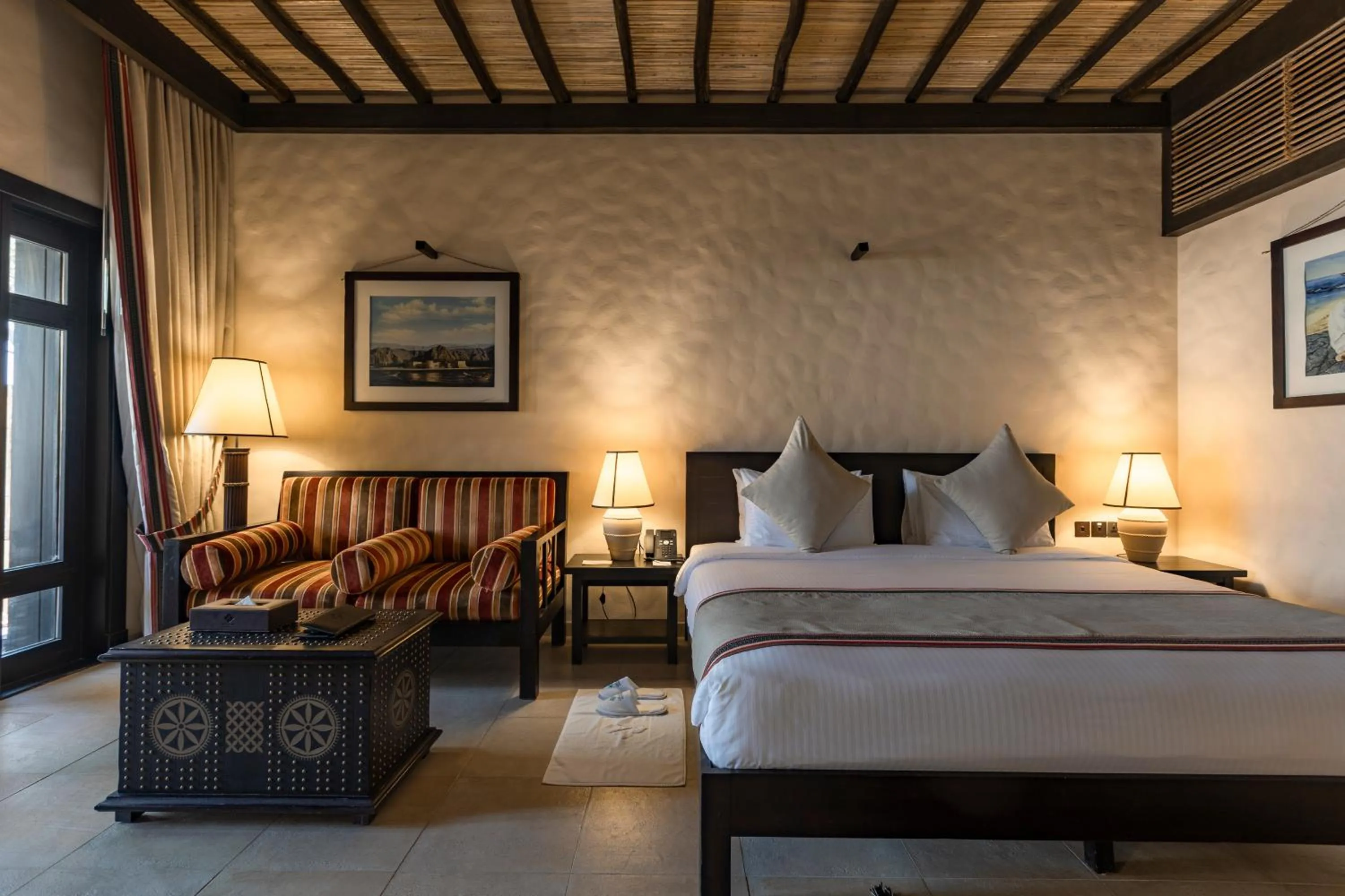 Bed in Atana Musandam Resort