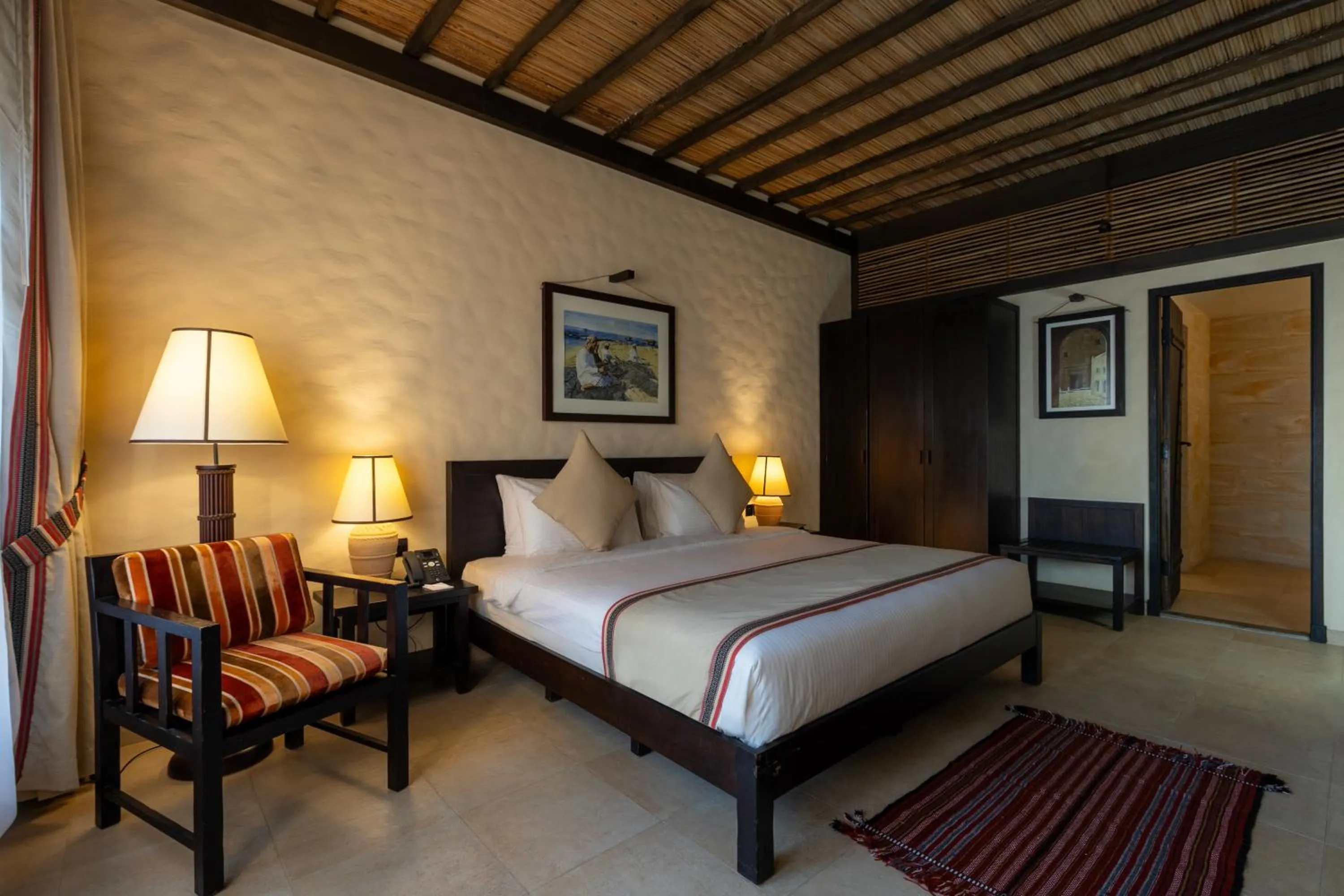 Bed in Atana Musandam Resort