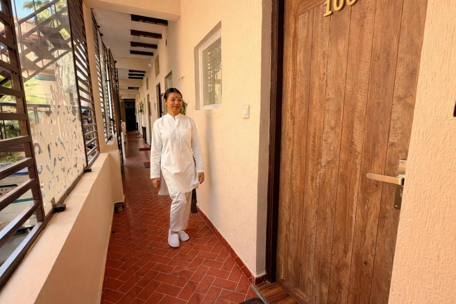Bedroom in Sanskriti Vedic Retreat