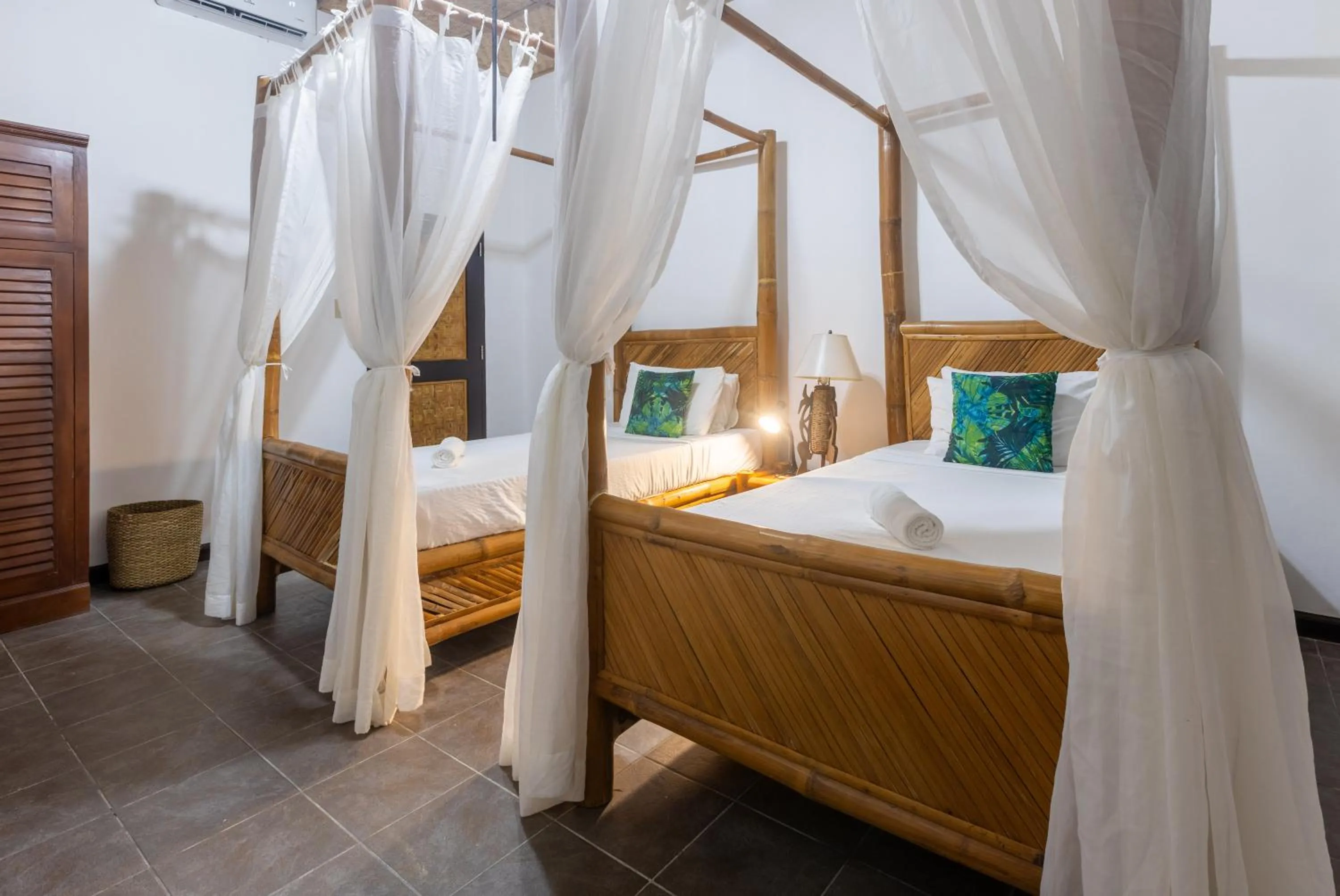 Bed in Nabulao Beach Resort