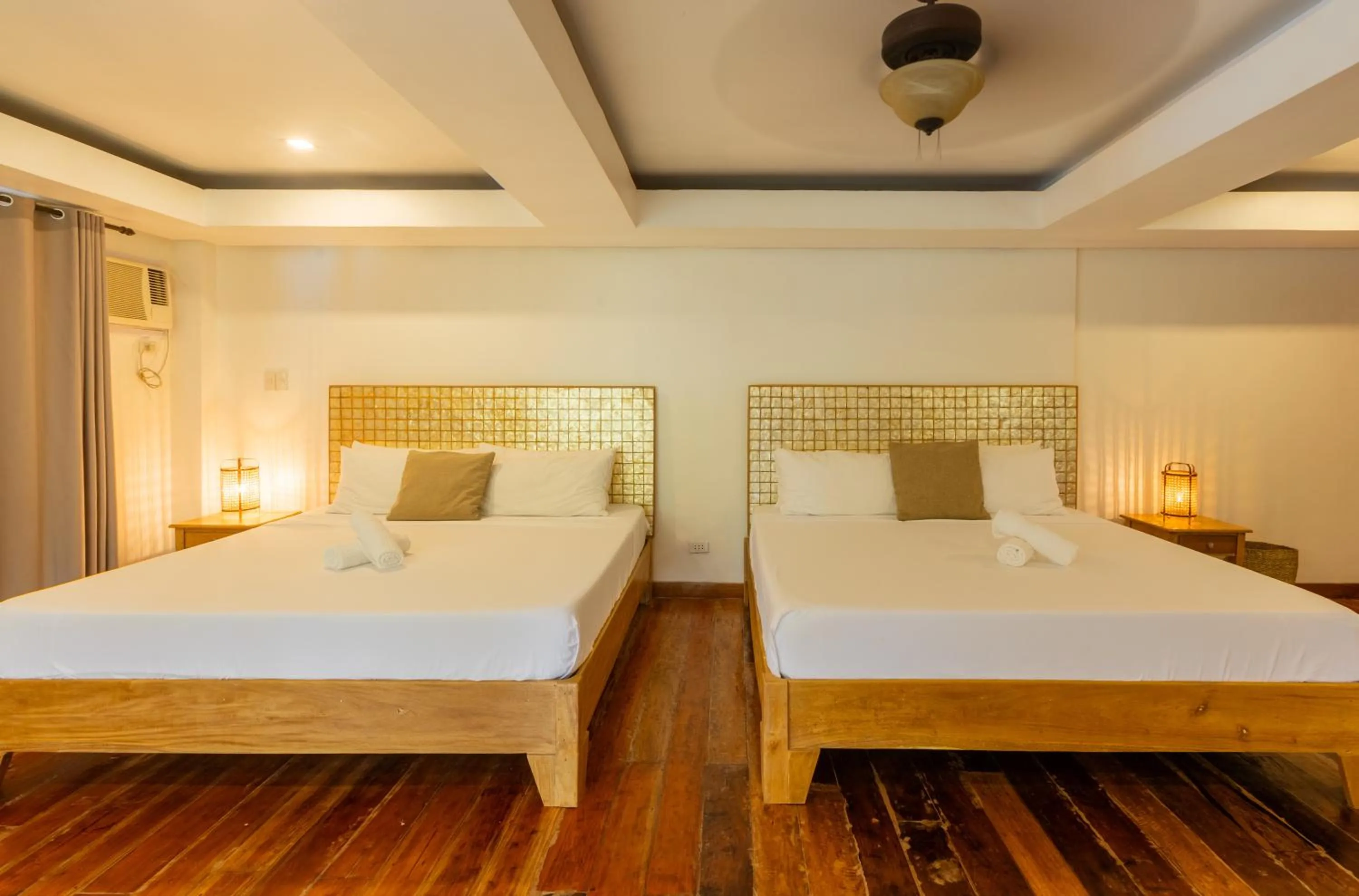 Bed in Nabulao Beach Resort