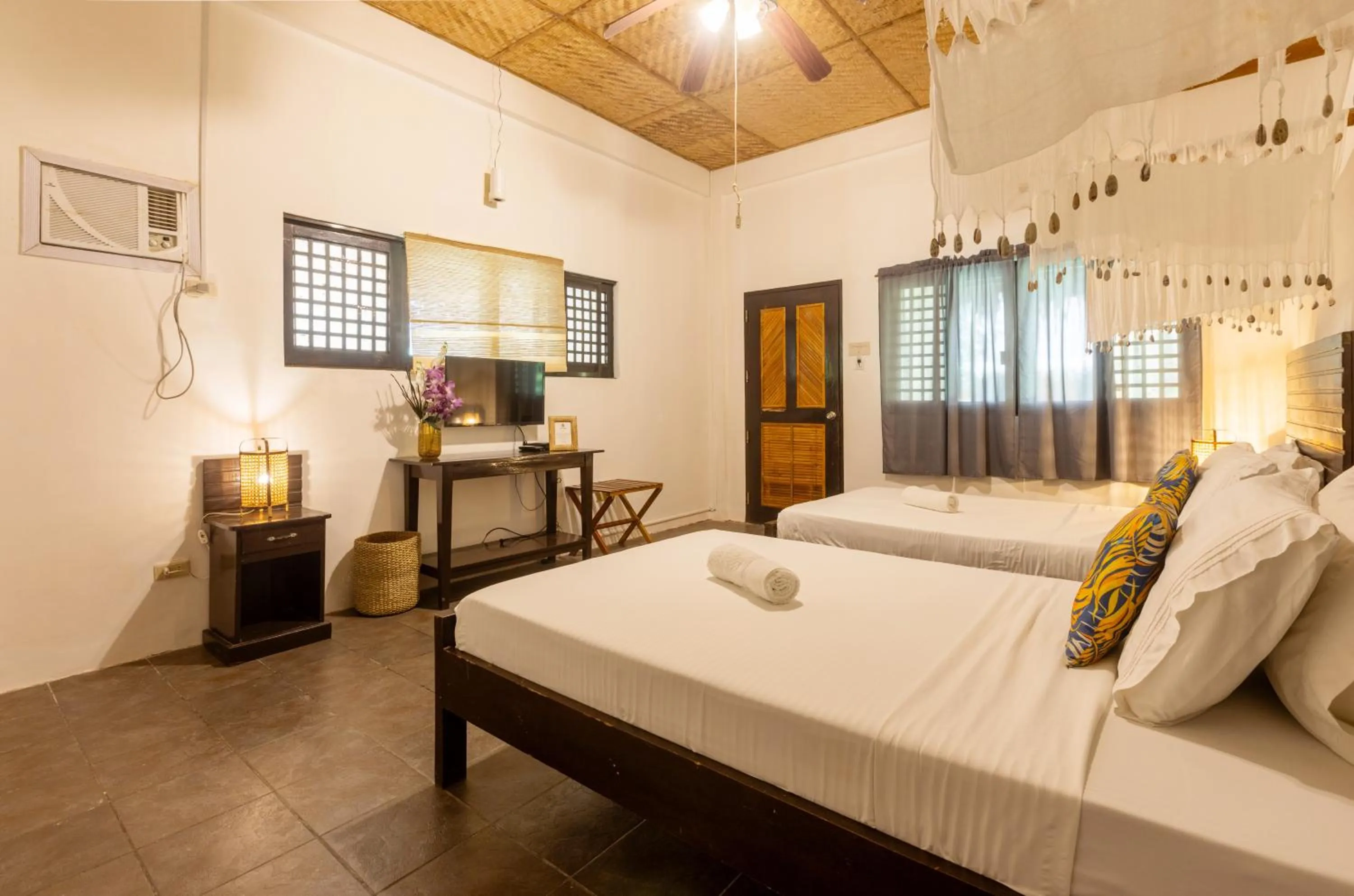 Bed in Nabulao Beach Resort