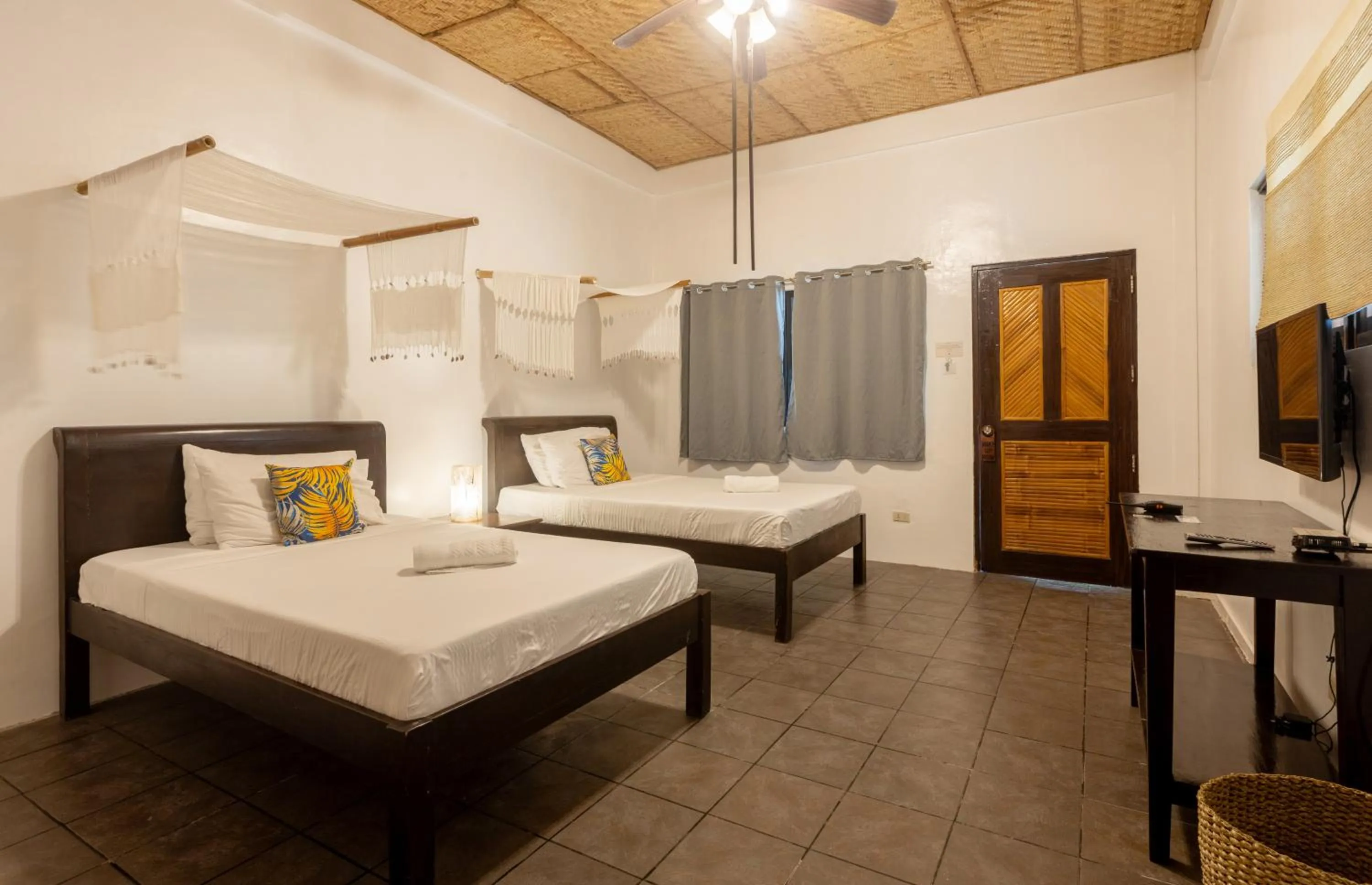 Bed in Nabulao Beach Resort