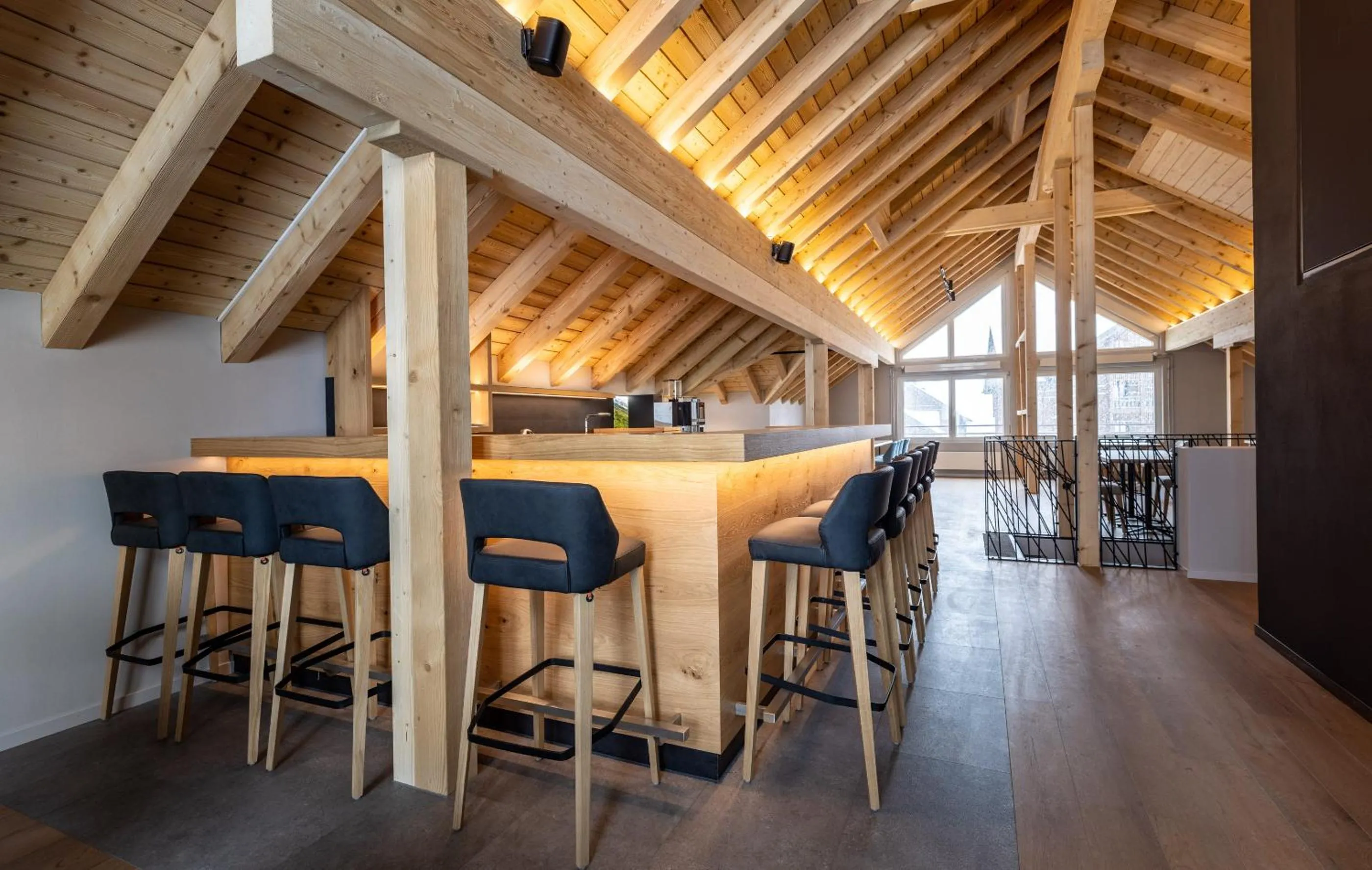 Lounge or bar in Hotel Piz Badus