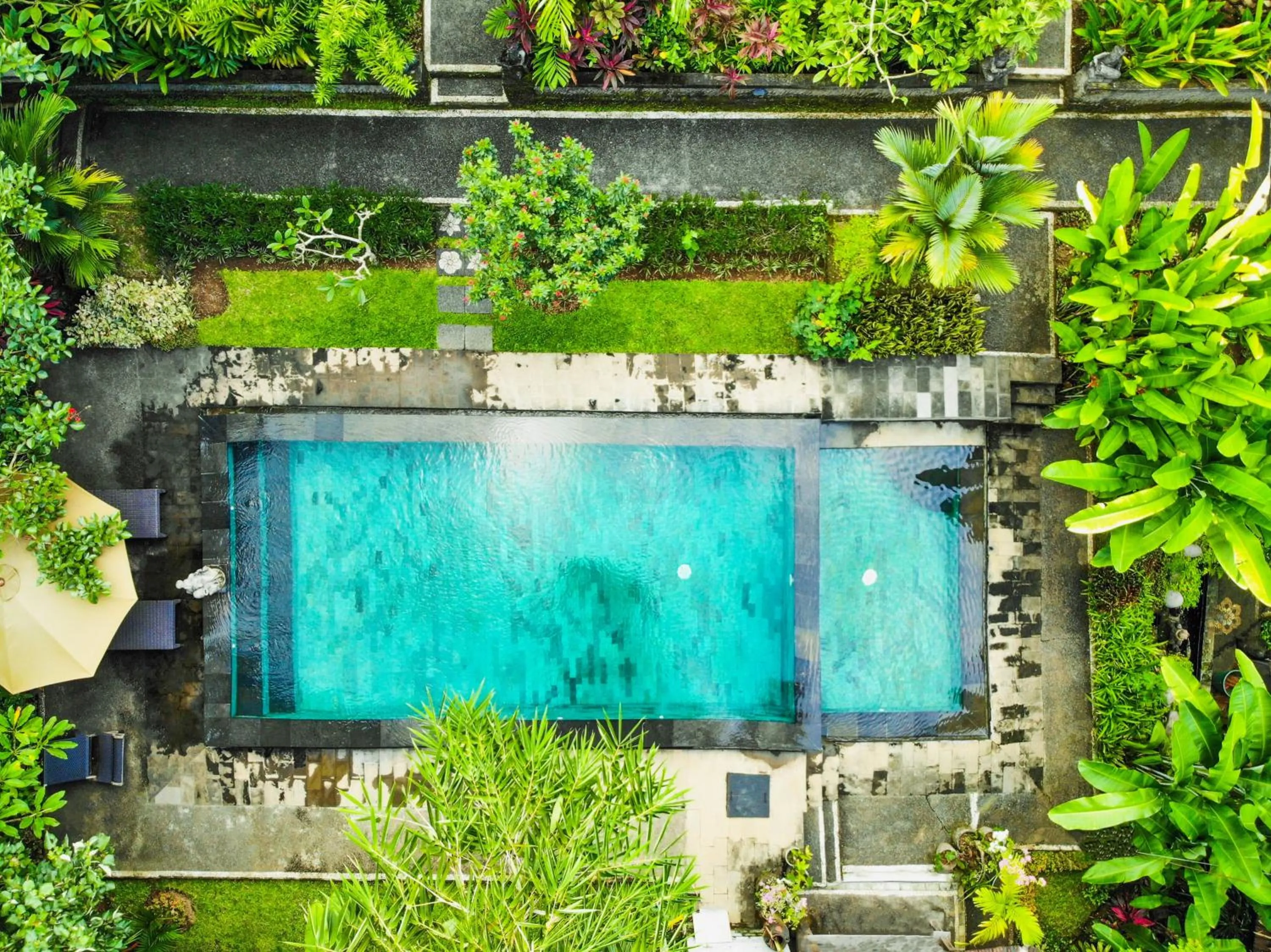 Bird's eye view in Sari Bamboo Villas