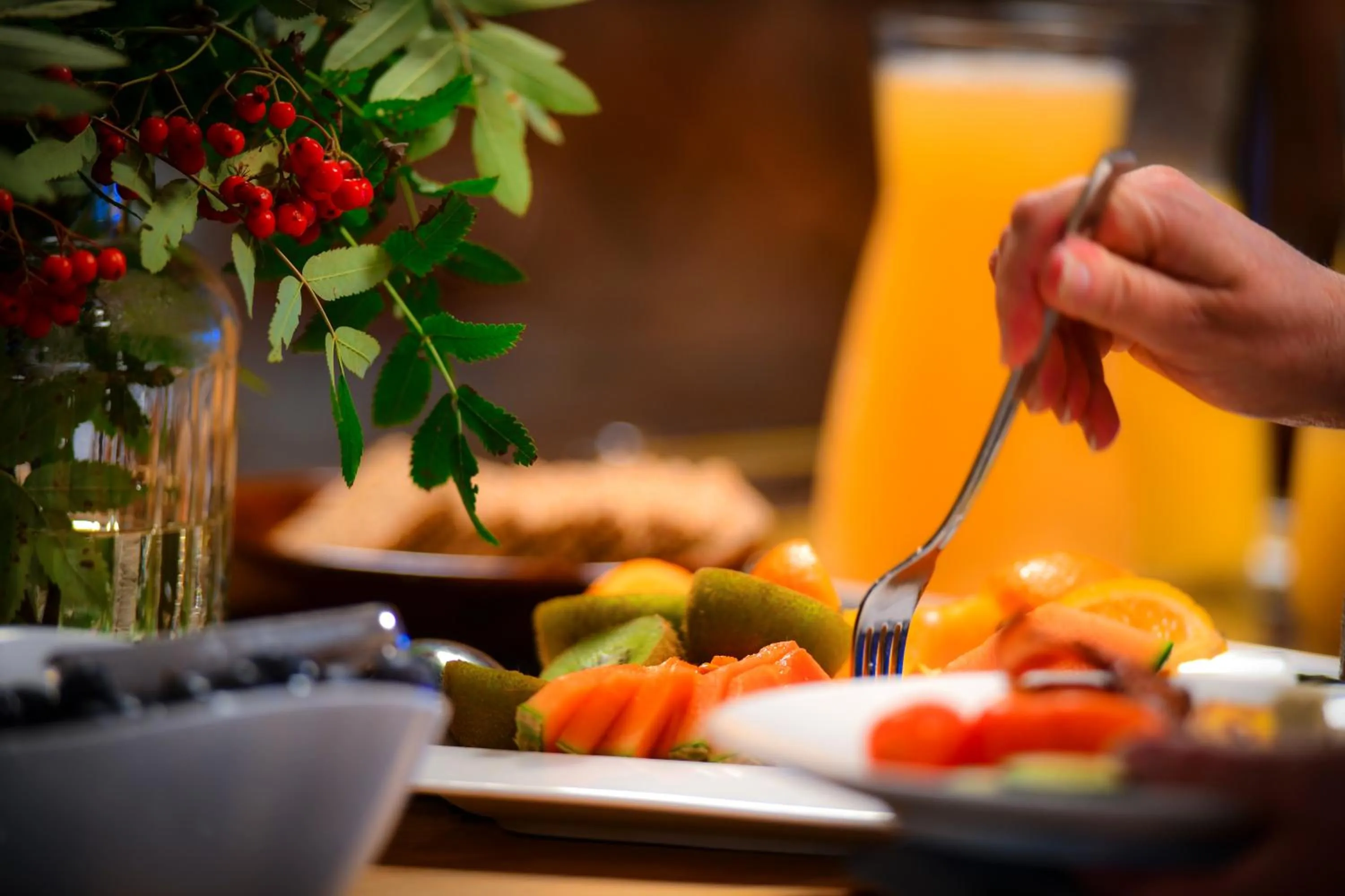 Restaurant/places to eat in Aateli Lakeside Chalets - former Vuokatti Suites