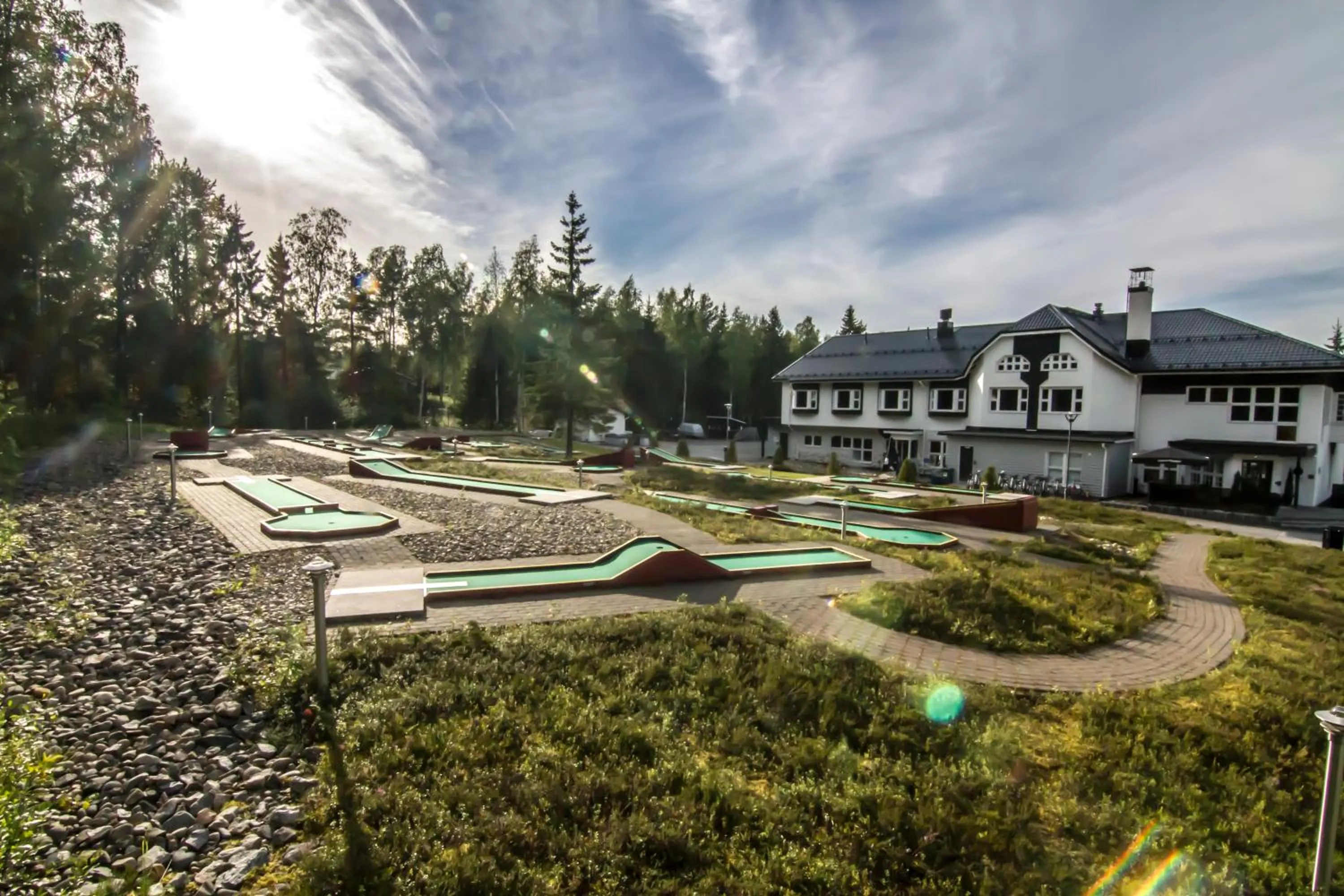 Garden in Aateli Lakeside Chalets - former Vuokatti Suites