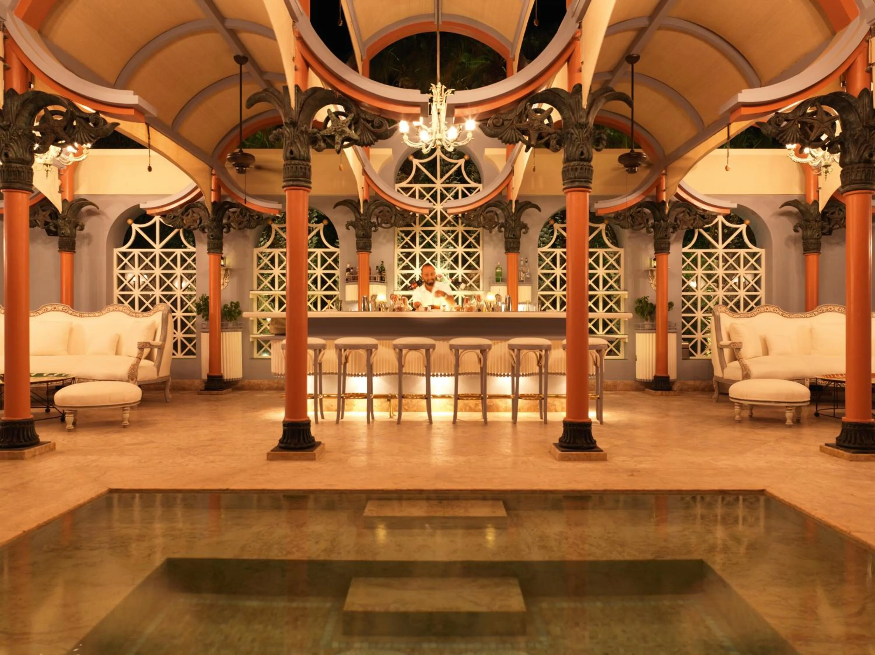 Lounge or bar in La Maison Bleue El Gouna