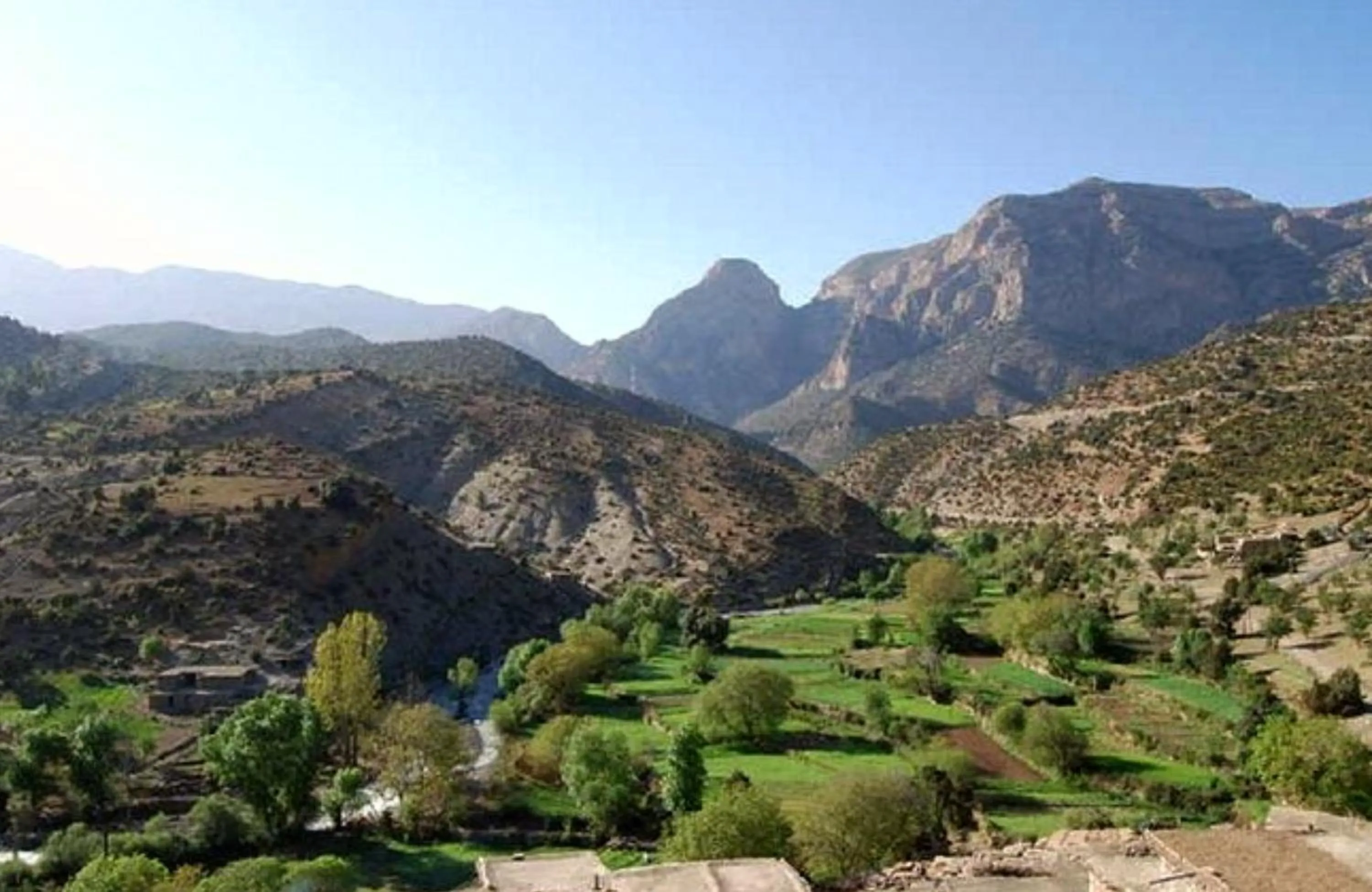 Mountain view in Hotel Angle Atlas