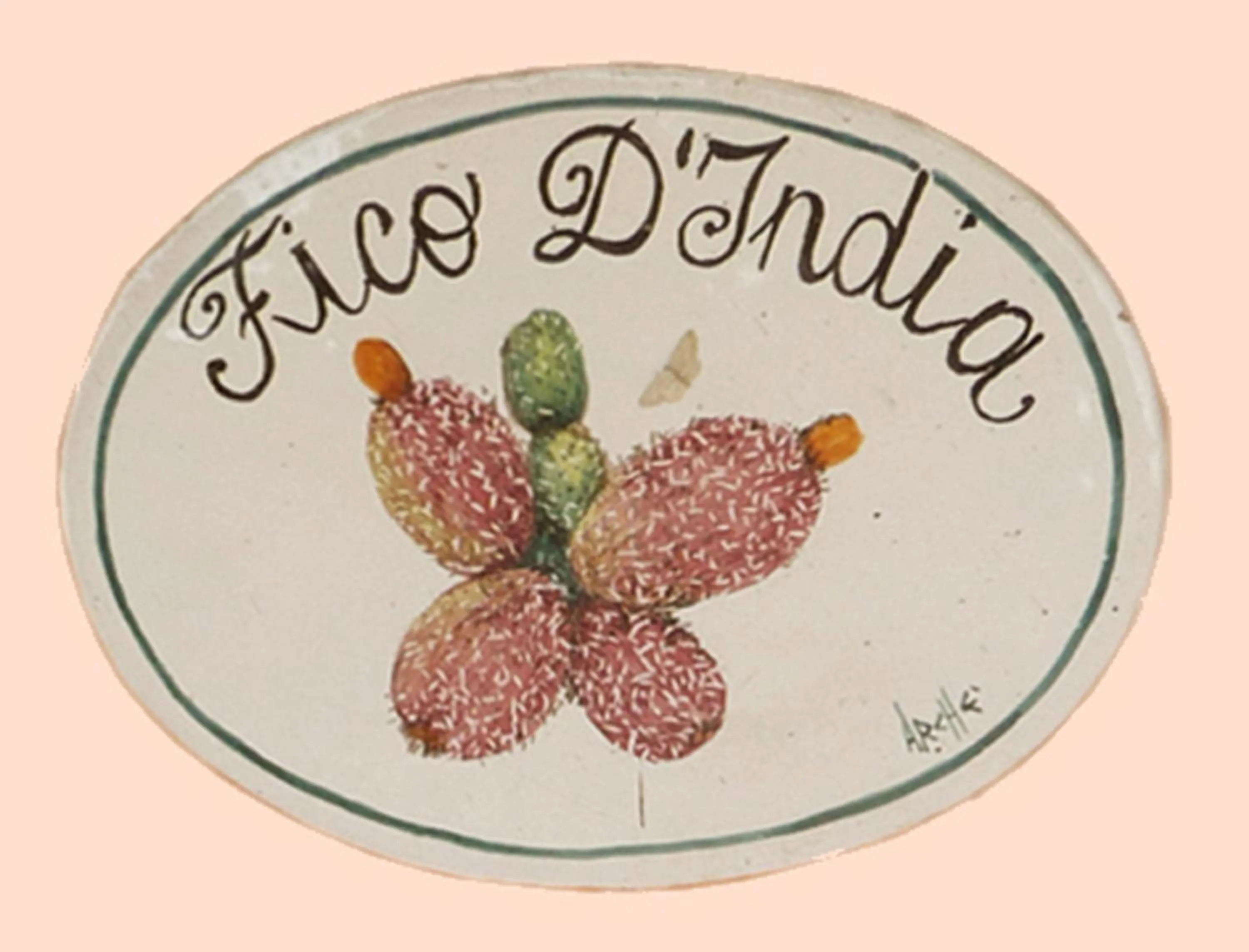 Decorative detail in Villa Paladino Solunto