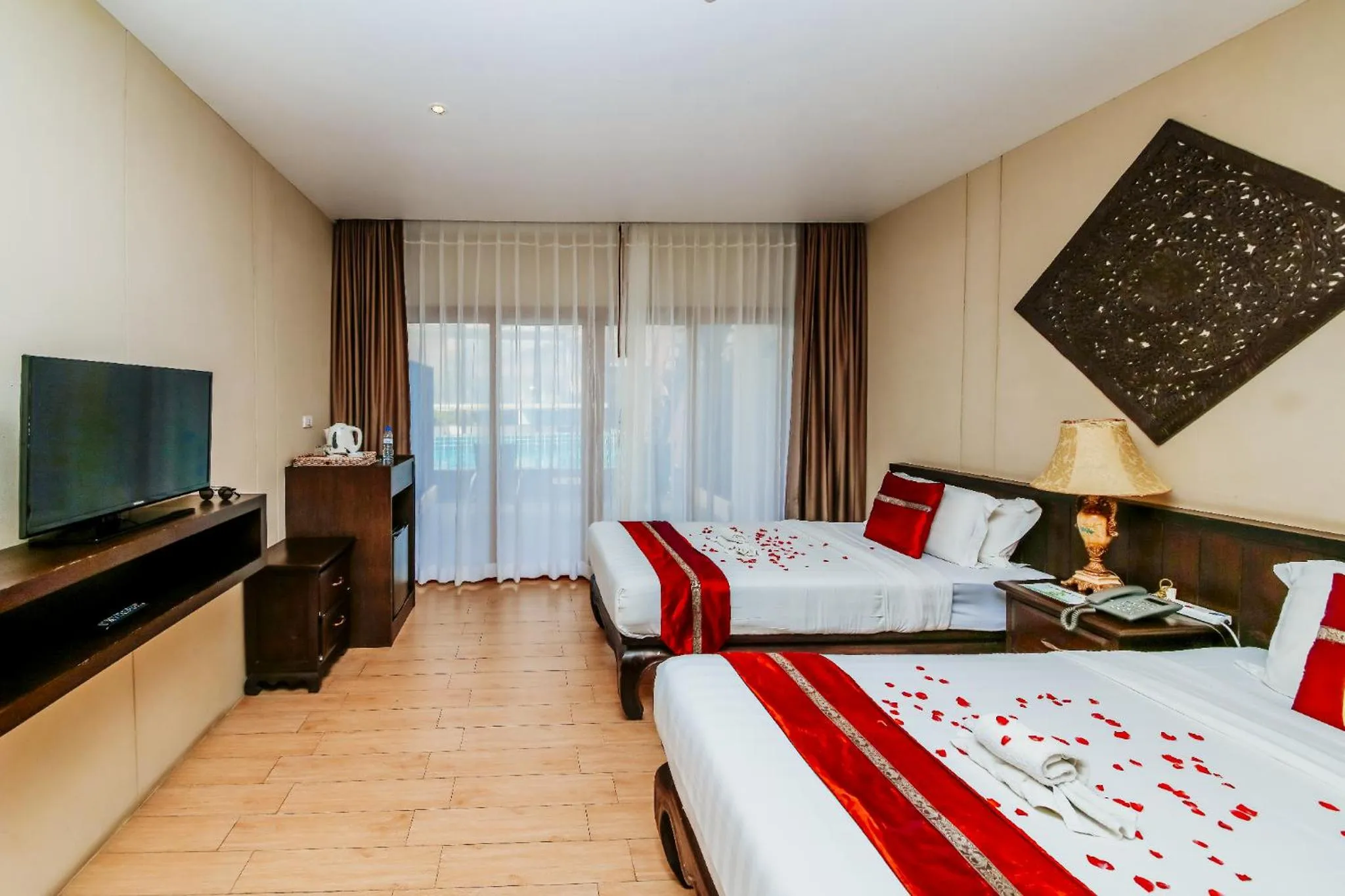 Bed in Blue Bay Resort - Access to Pool and Beach-Phuket & Krabi