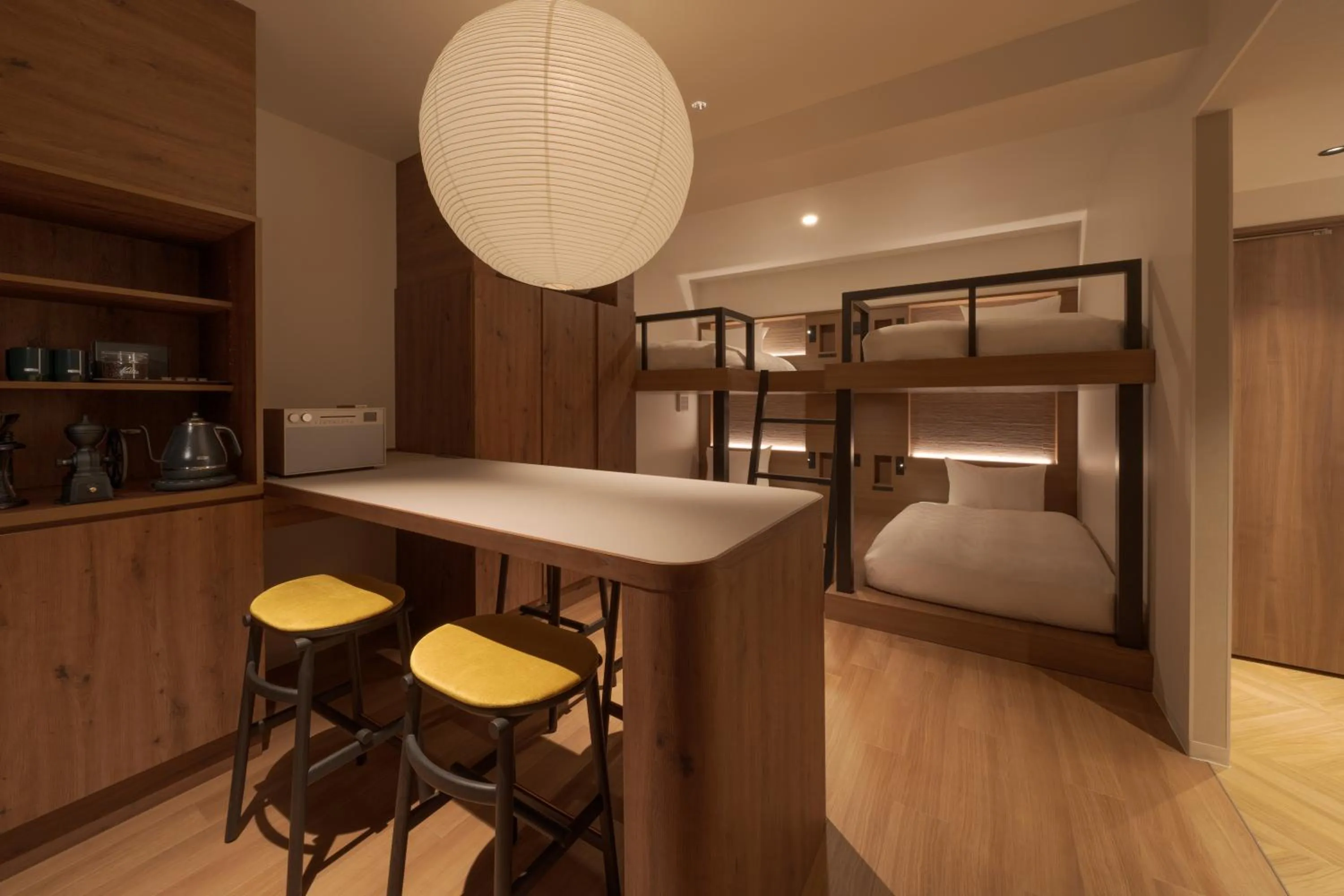 Photo of the whole room, Bed in the b osaka-shinsekai