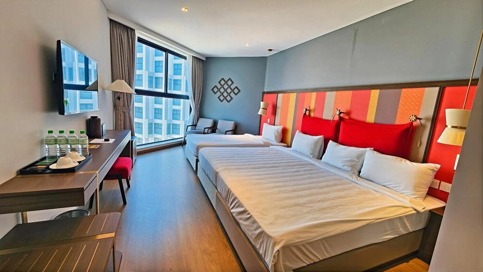 TV and multimedia, Bed in Apec Luxe Escape Sunset Resort