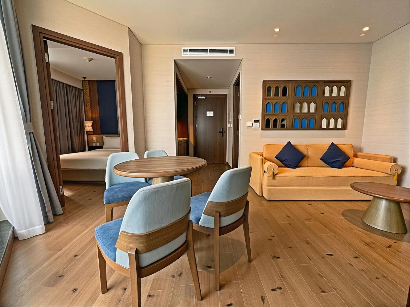 Living room, Bed in Apec Luxe Escape Sunset Resort