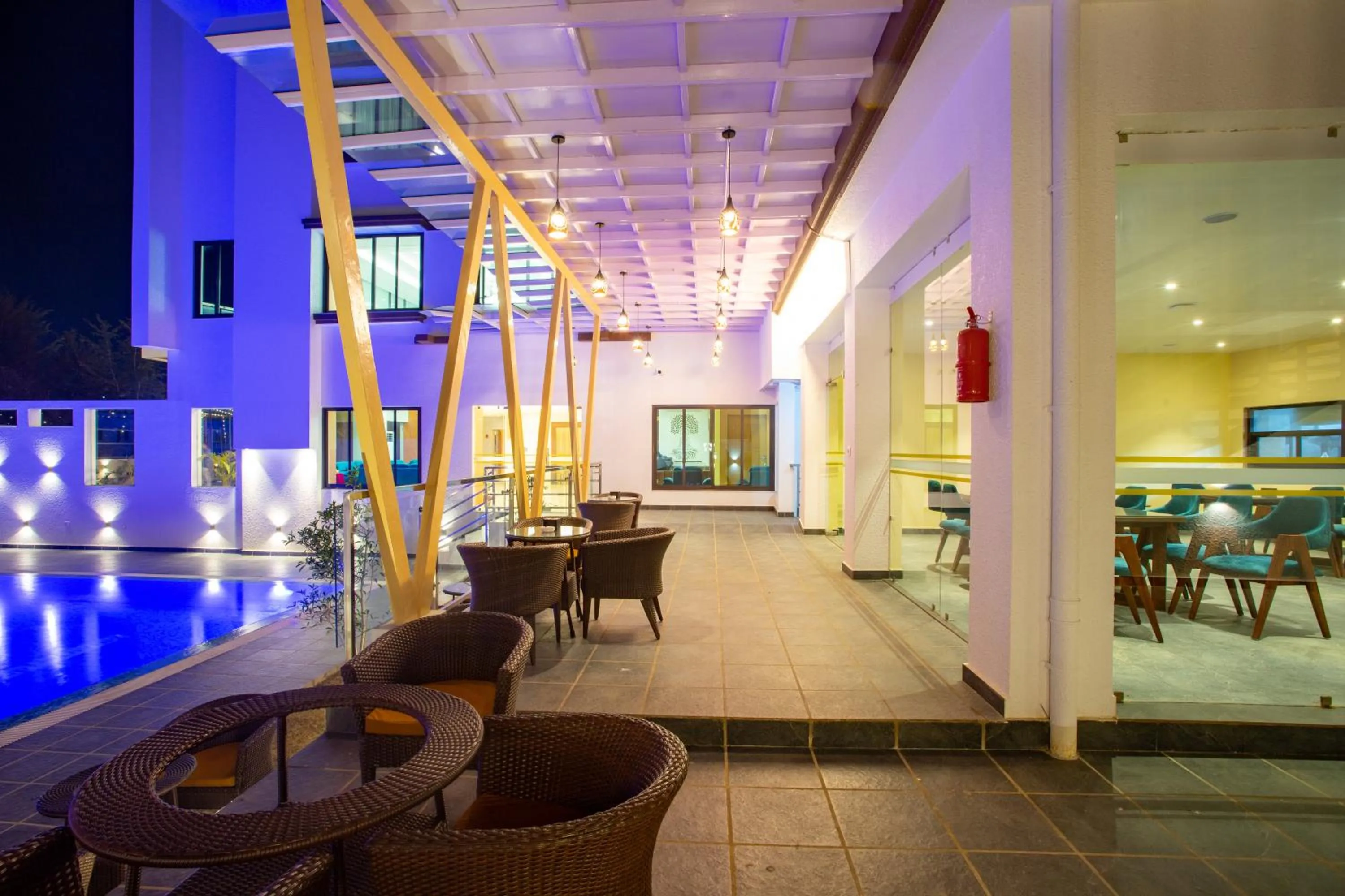 Seating area in Bhairahawa Garden Resort