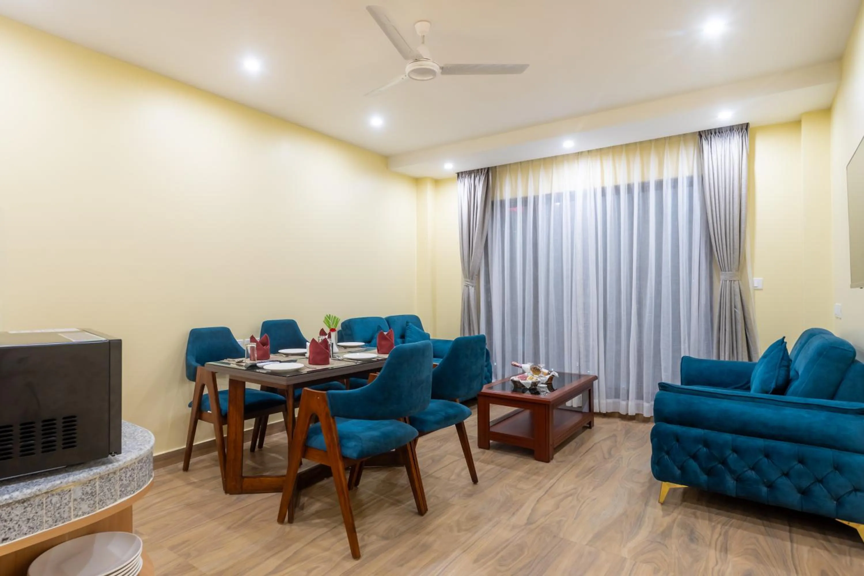 Seating area in Bhairahawa Garden Resort