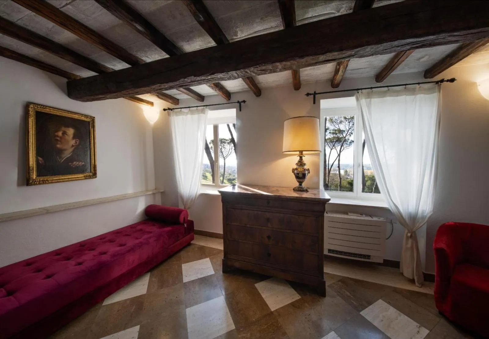 Bed in Castello del Duca