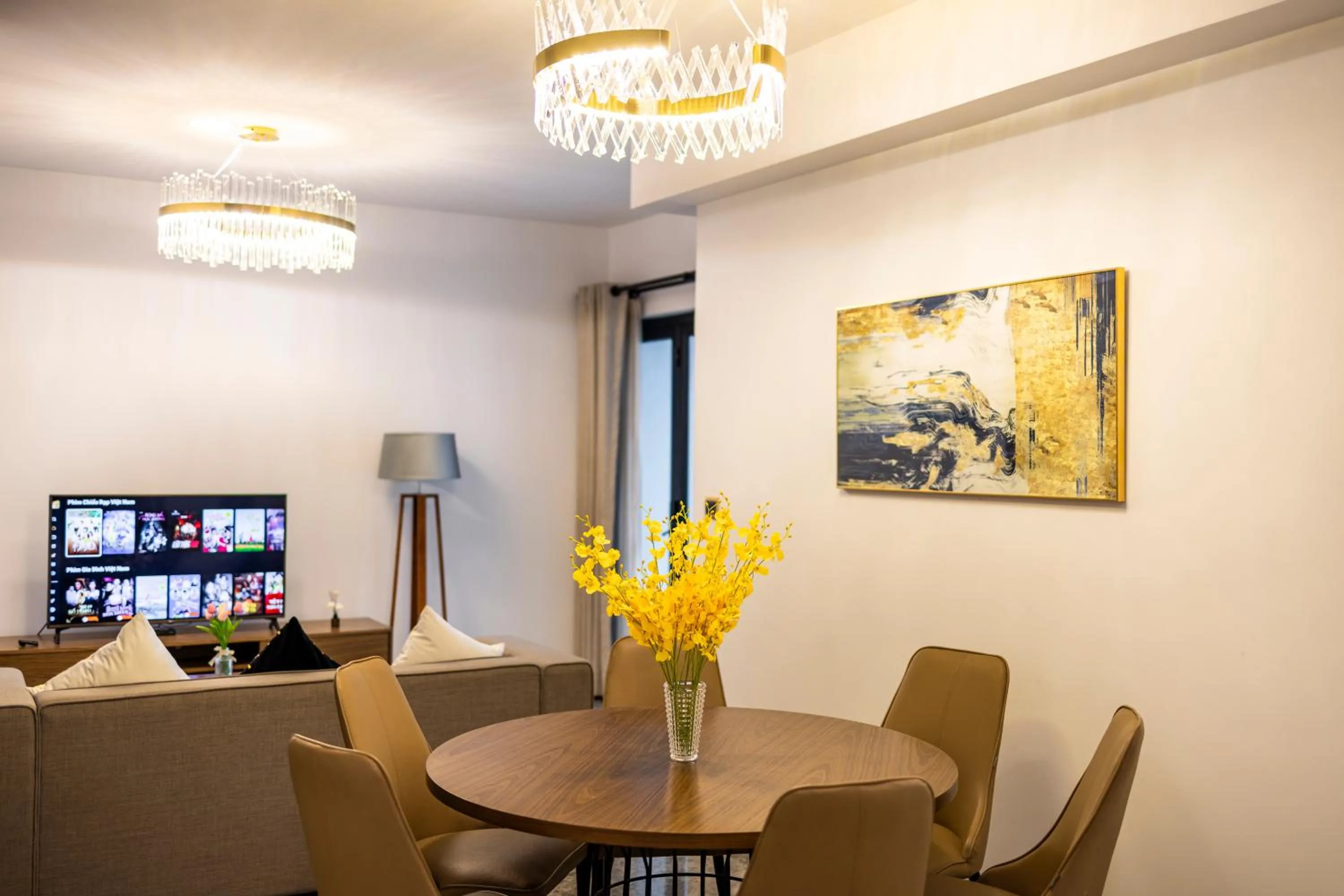 TV and multimedia in D1 Mension - Zenity Luxury Apartment - Saigon Centre