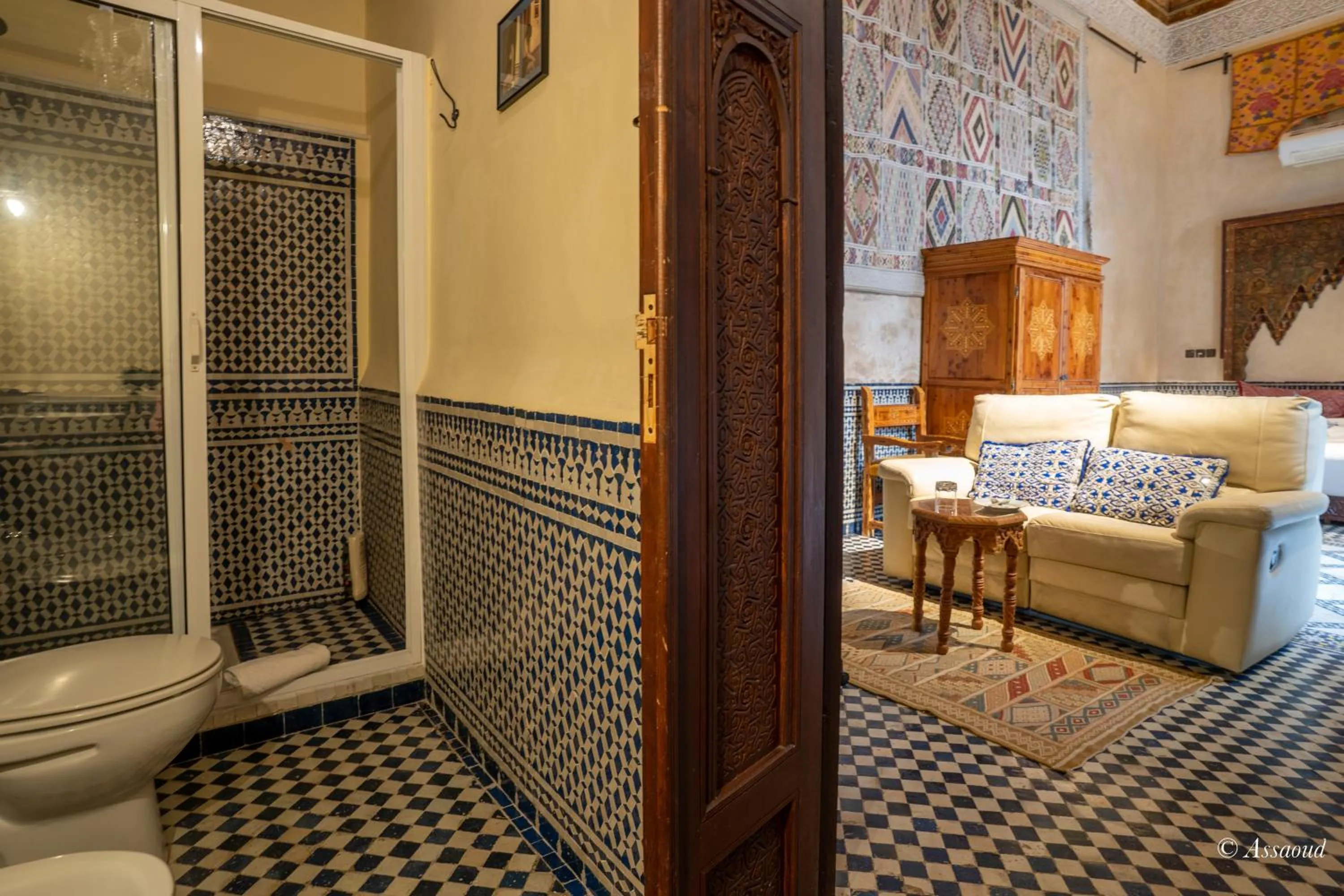 Bathroom in Riad Fes Palacete