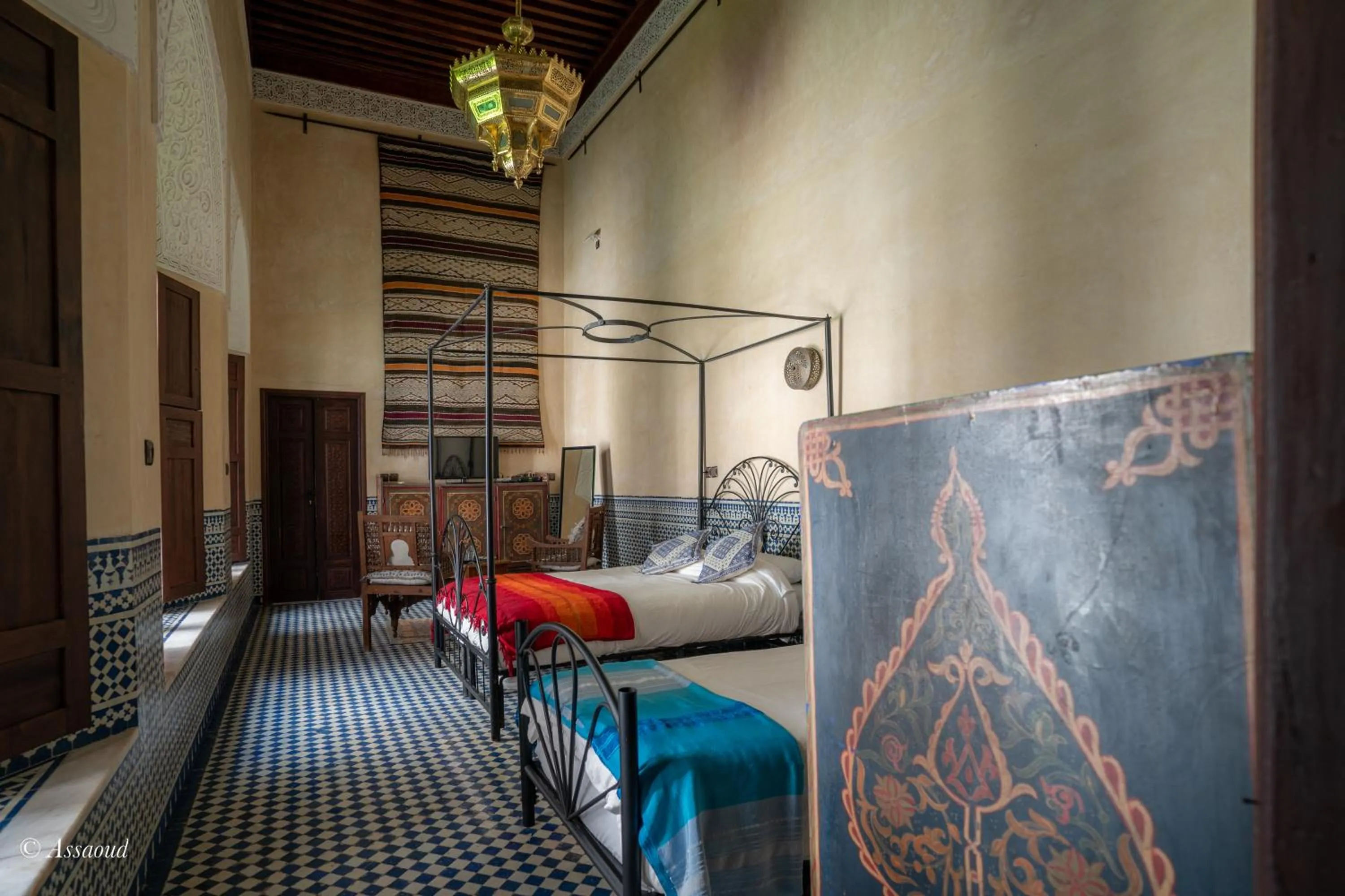 Bedroom, Bed in Riad Fes Palacete