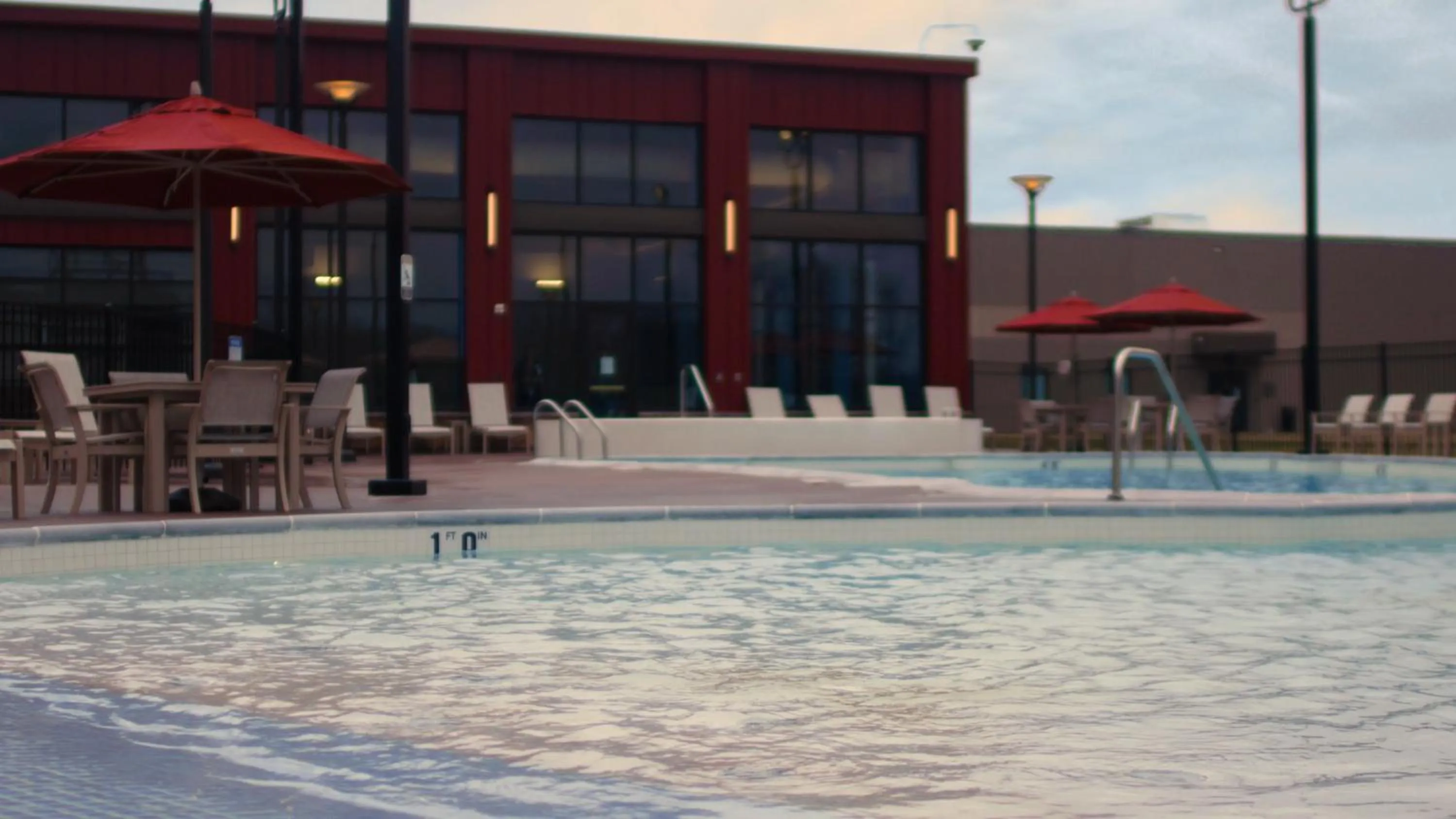 Pool view in Walker's Bluff Casino Resort