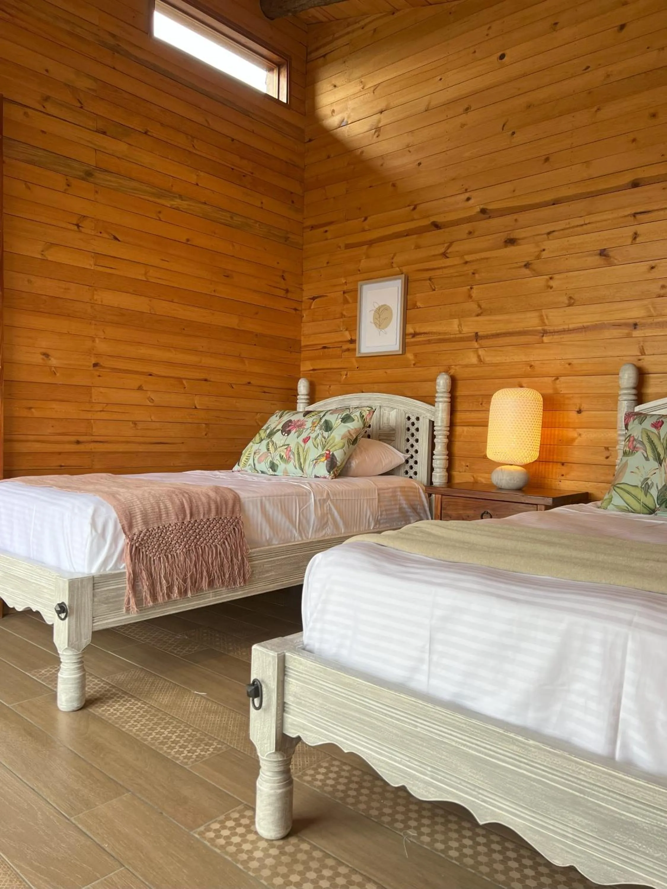 Bed in La Perla Finca Hotel