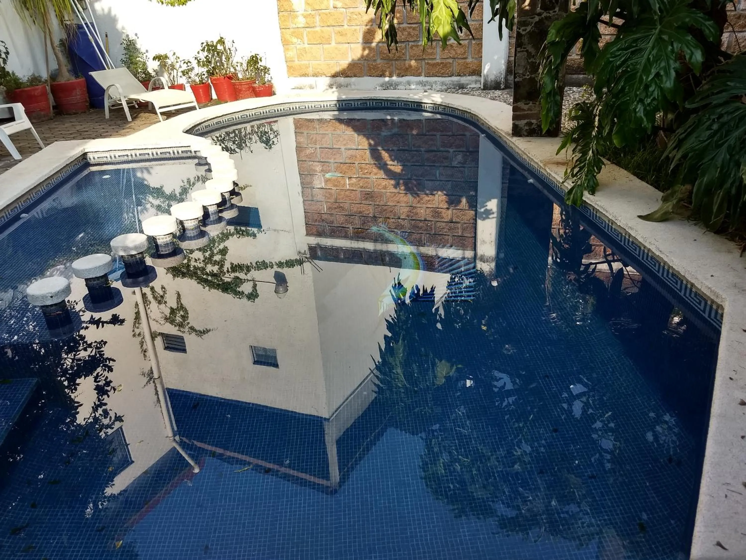 Swimming pool in Posada Cuallicochi