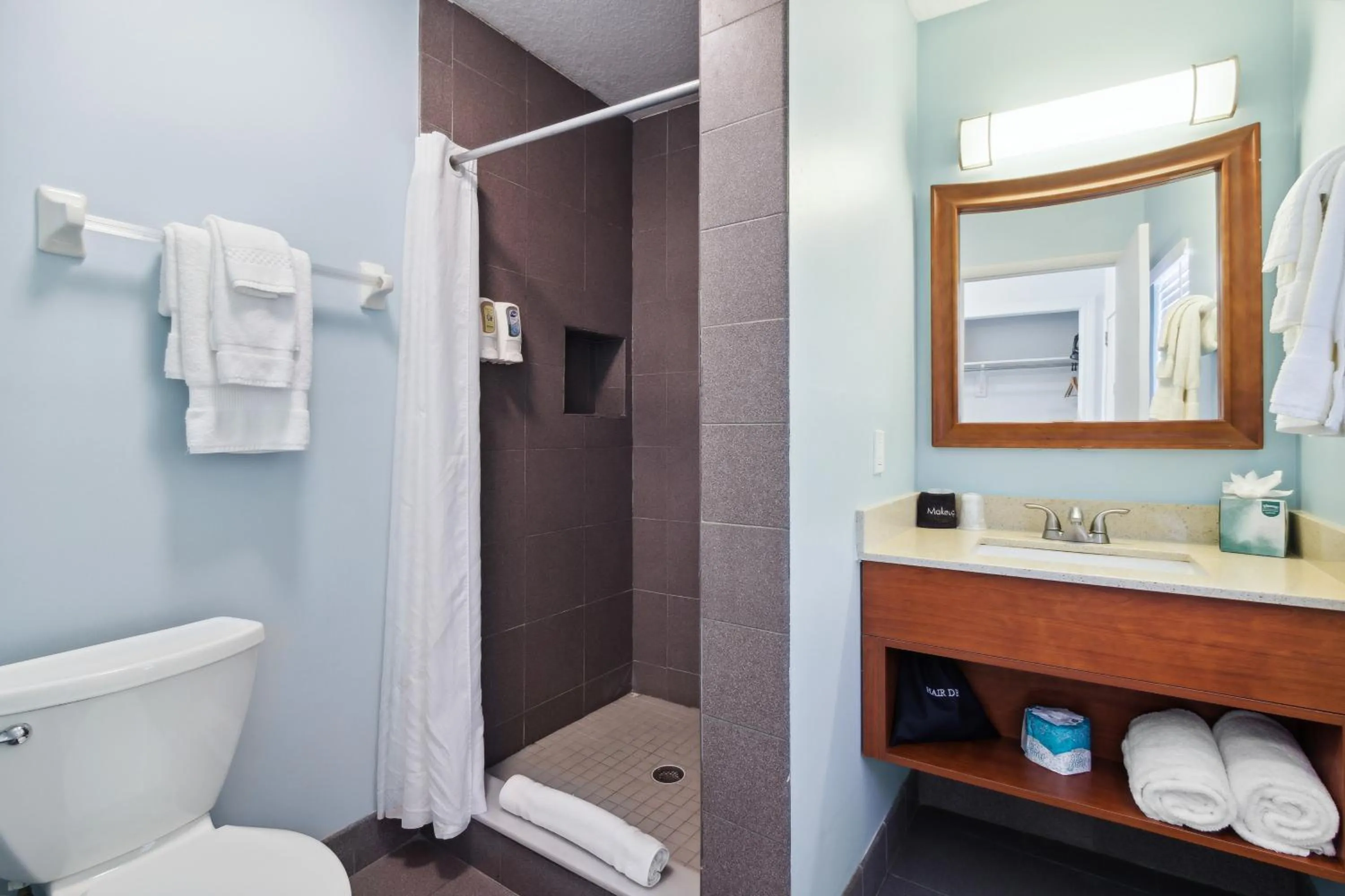 Shower in Seahorse Oceanfront Inn