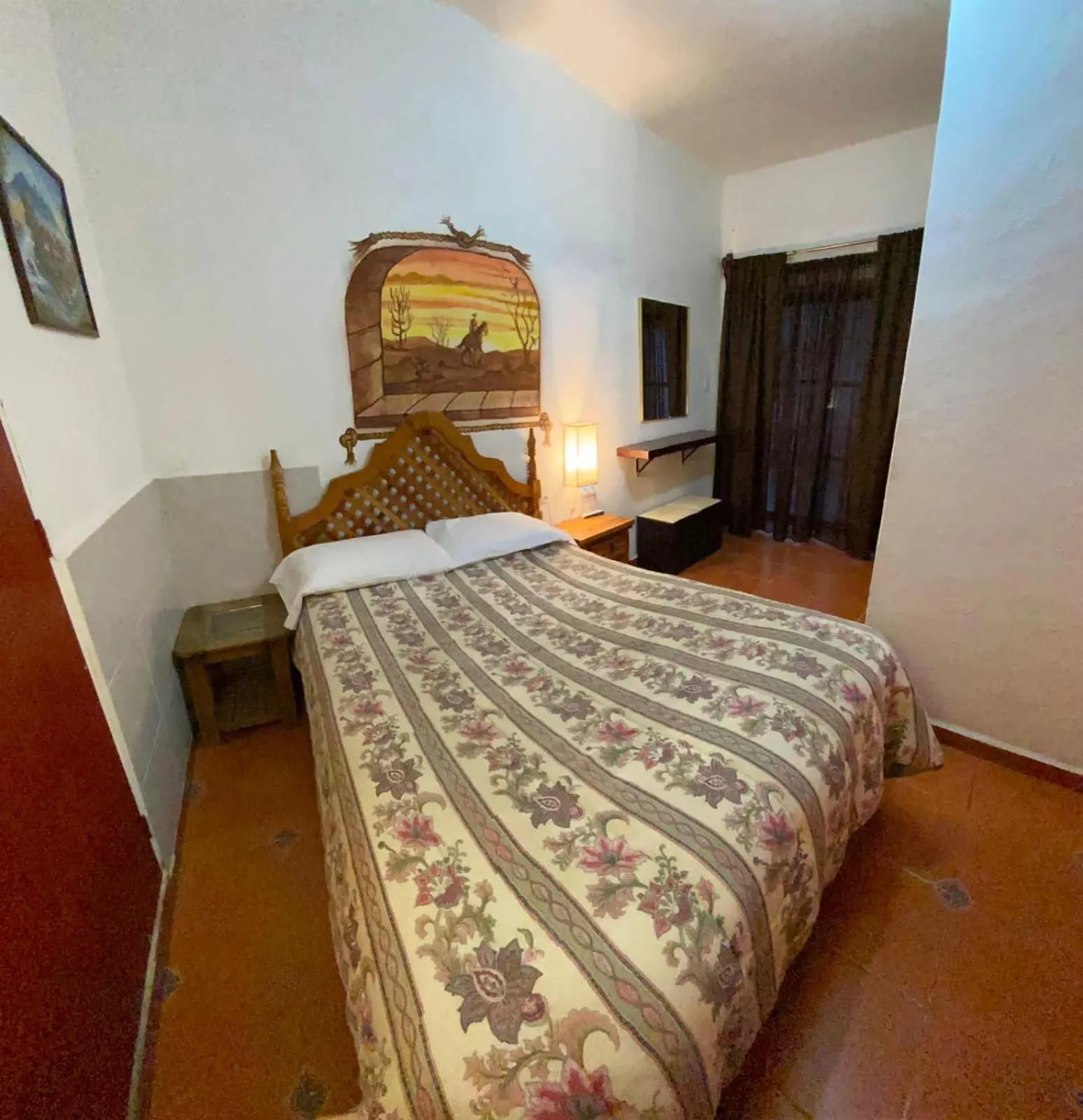 Bed in Posada Temazcal Santo Domingo