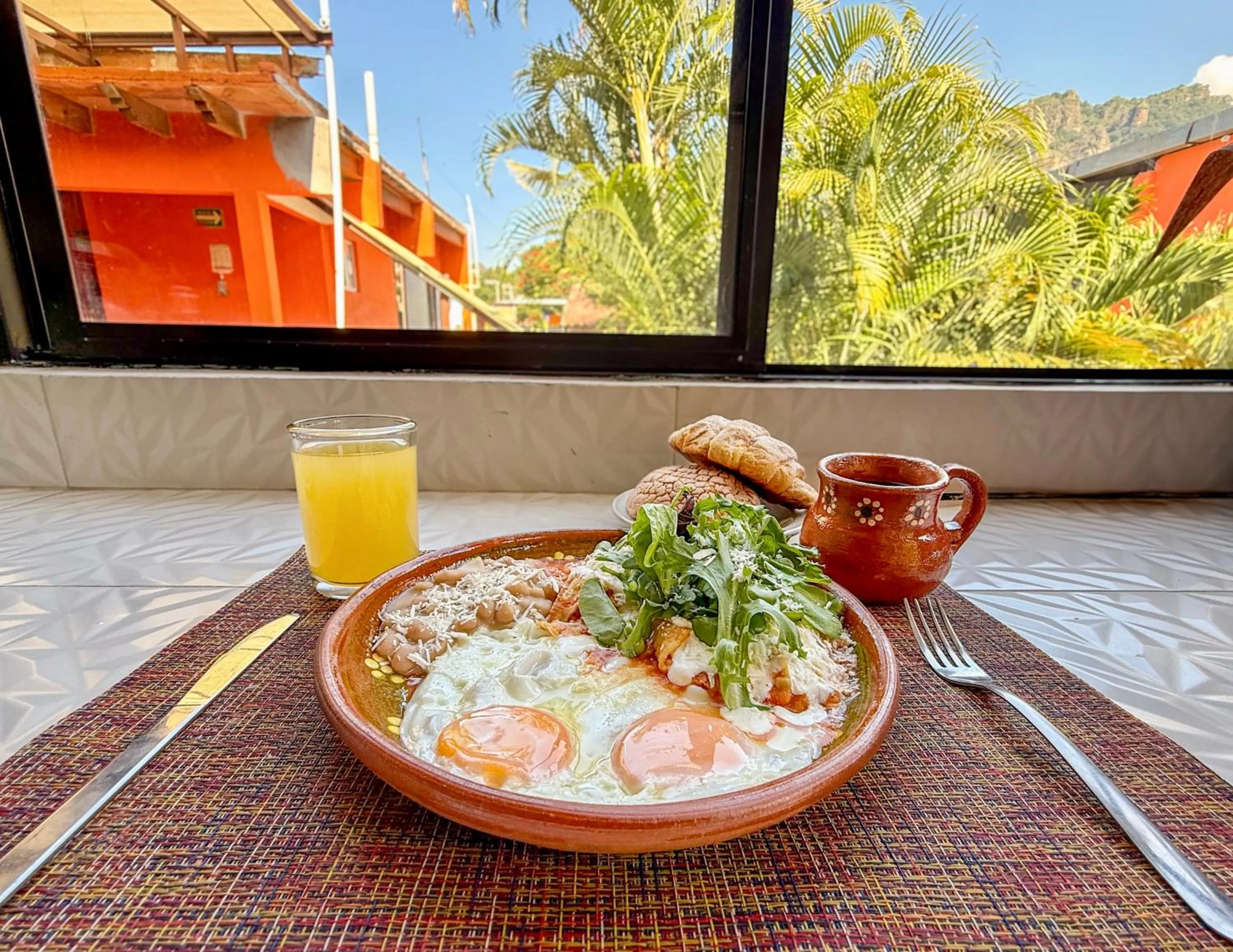 Food and drinks in Posada Temazcal Santo Domingo