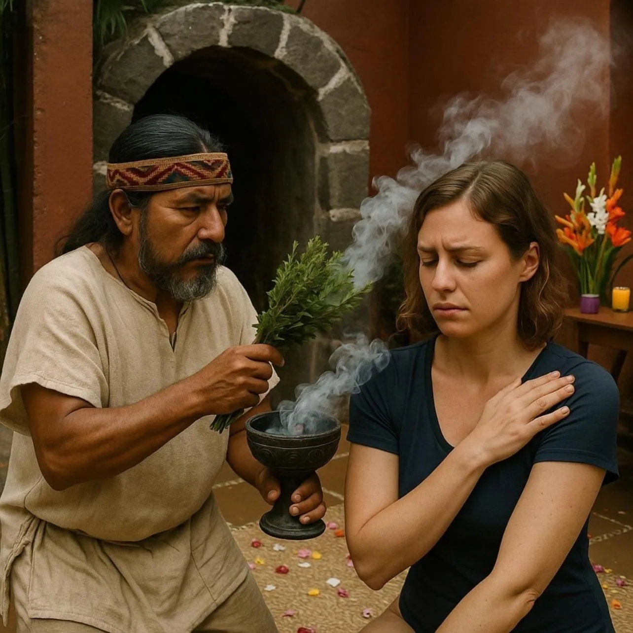 group of guests in Posada Temazcal Santo Domingo