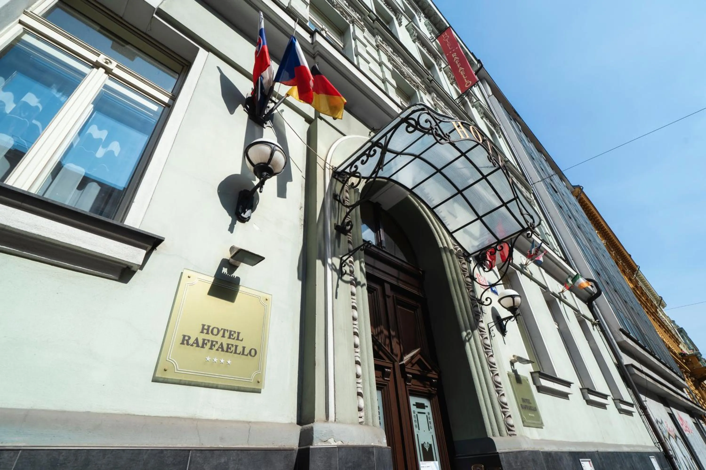 Property building in Hotel Raffaello Prague