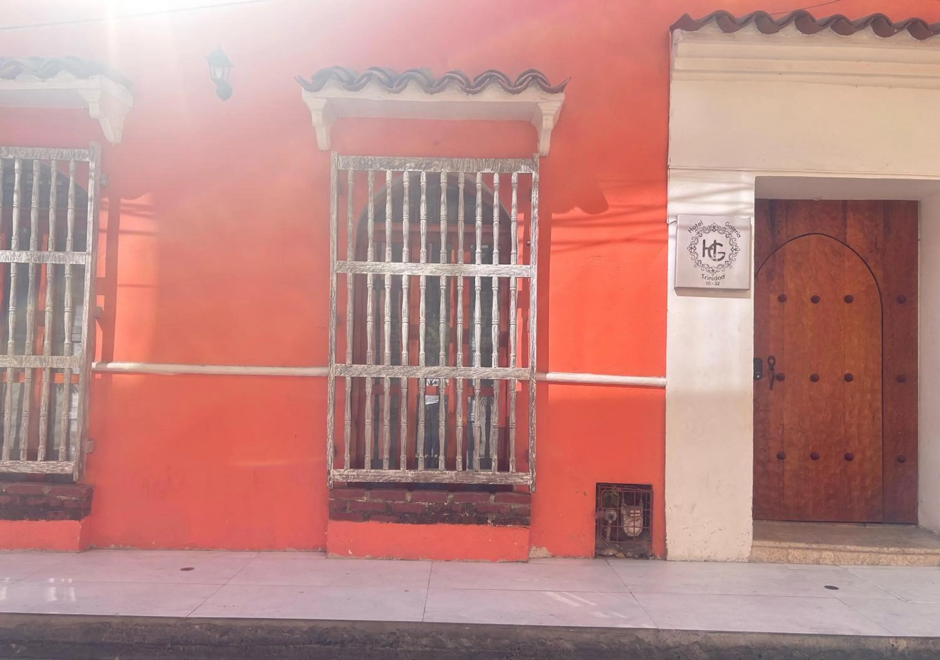 Facade/entrance in Hotel Galeria la Trinidad