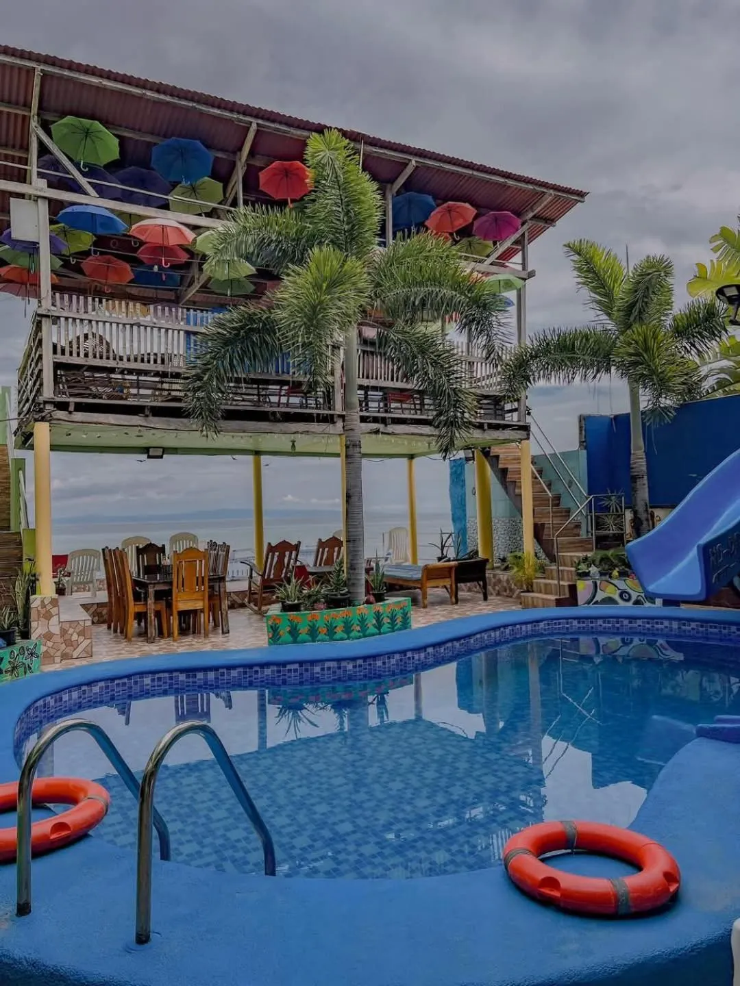 Pool view in Sascha's Resort Oslob
