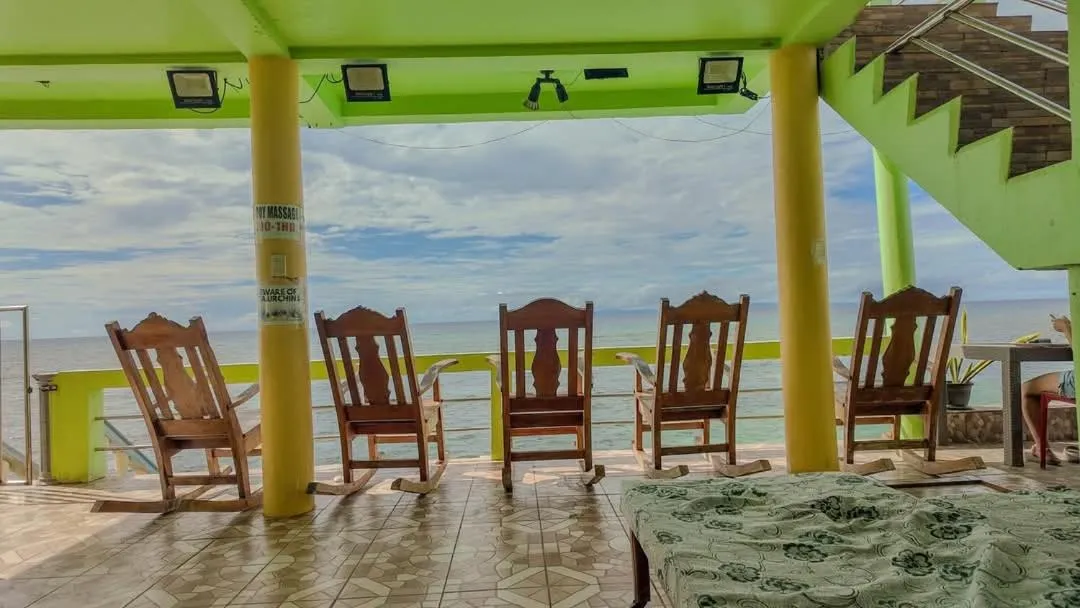Seating area in Sascha's Resort Oslob