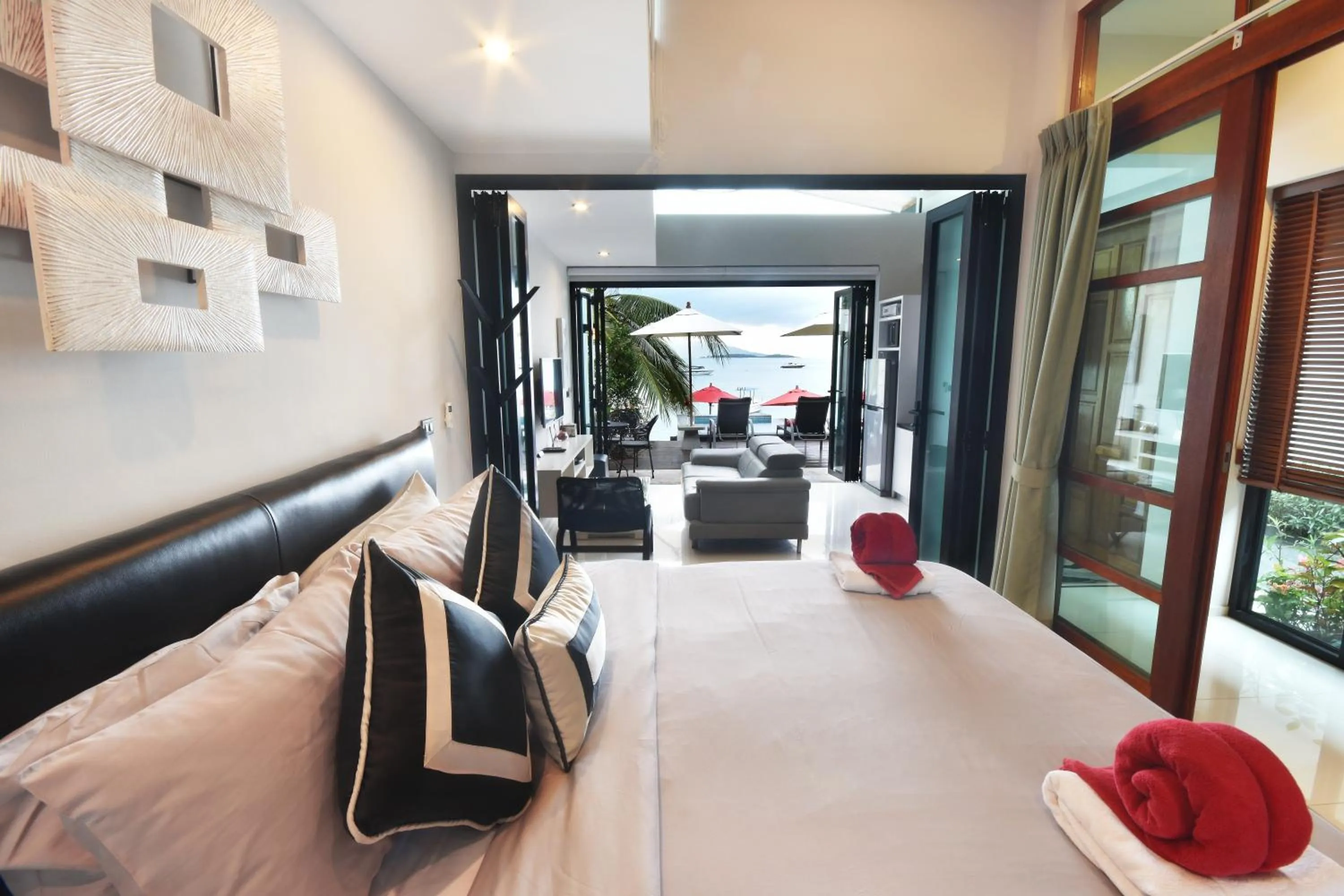 View (from property/room), Bed in Villa Labaron