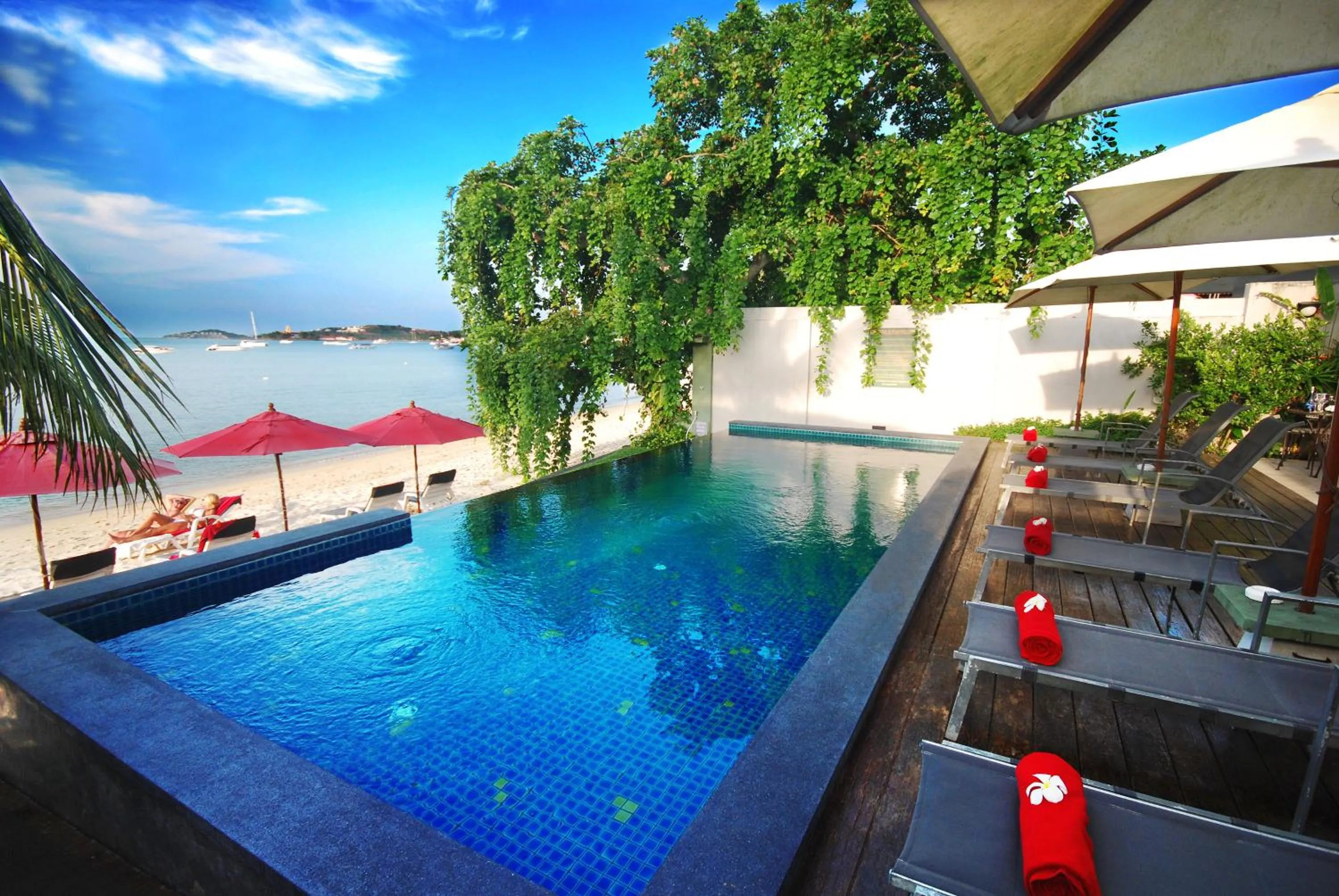 Pool view in Villa Labaron