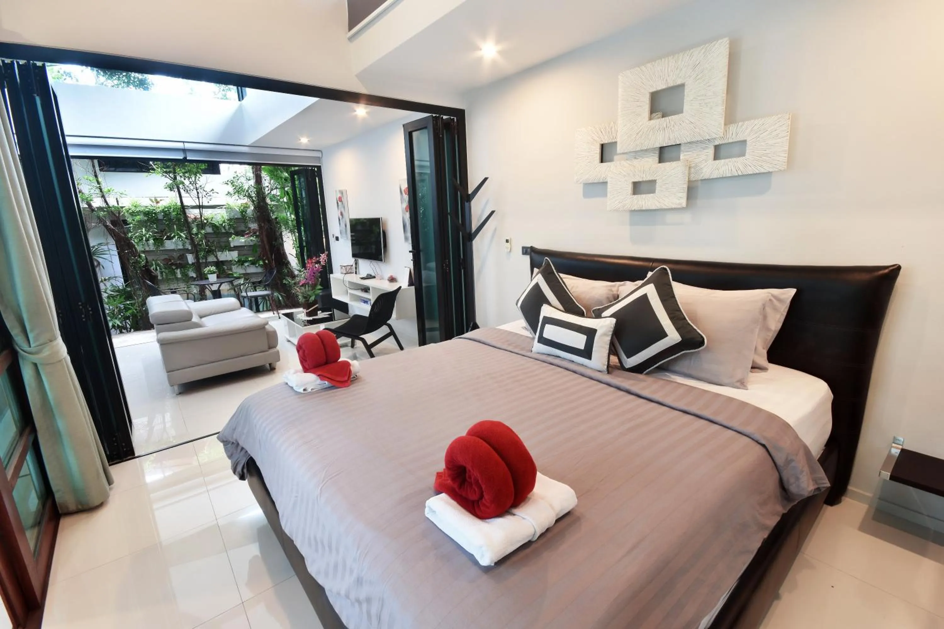 Bedroom, Bed in Villa Labaron