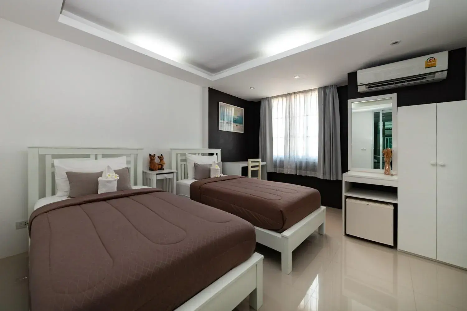 Deluxe Twin Room in Baanpoon Apartment Deluxe Twin Room in Baanpoon Apartment