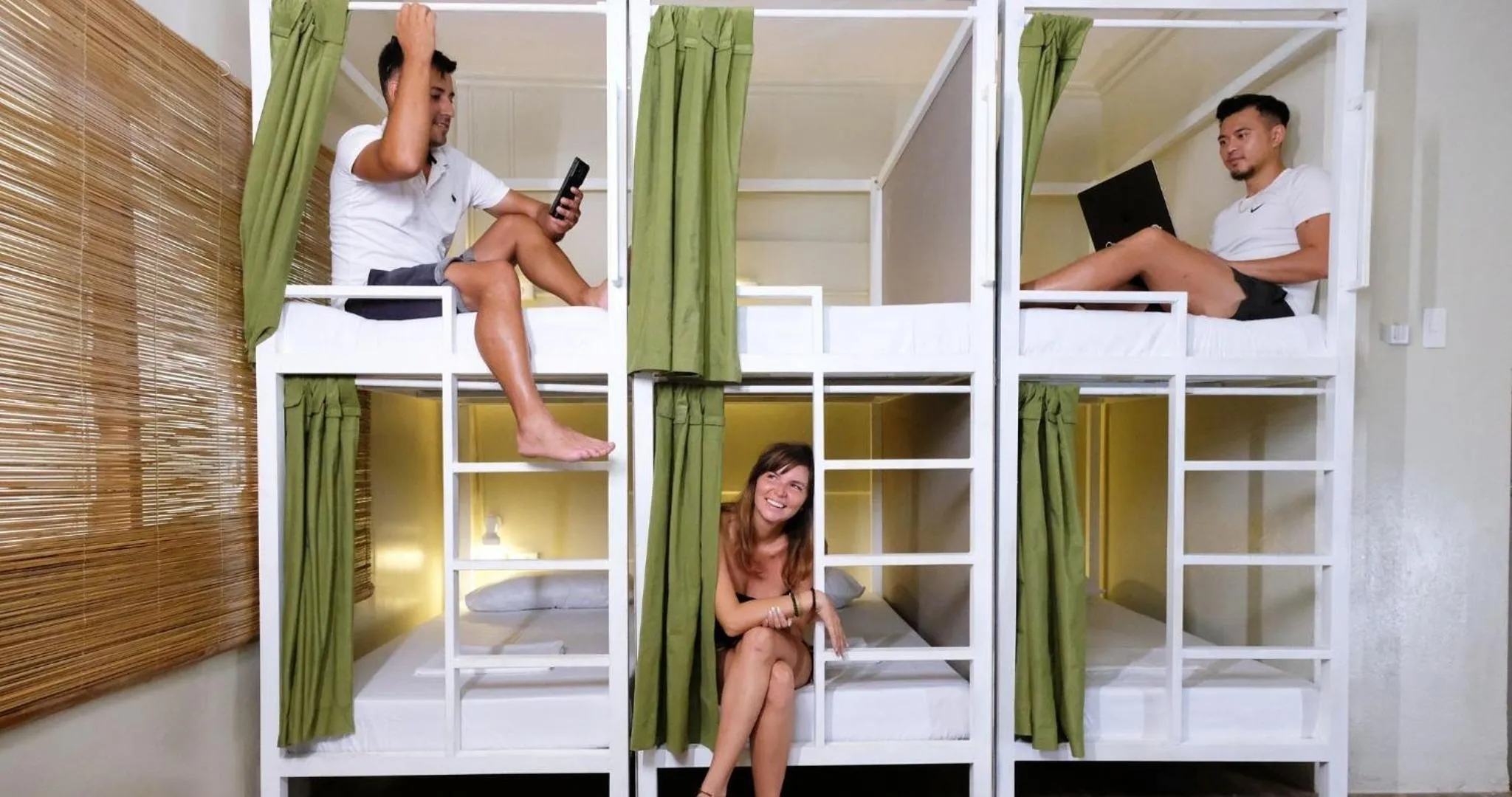 Bed in Mad Monkey Siquijor