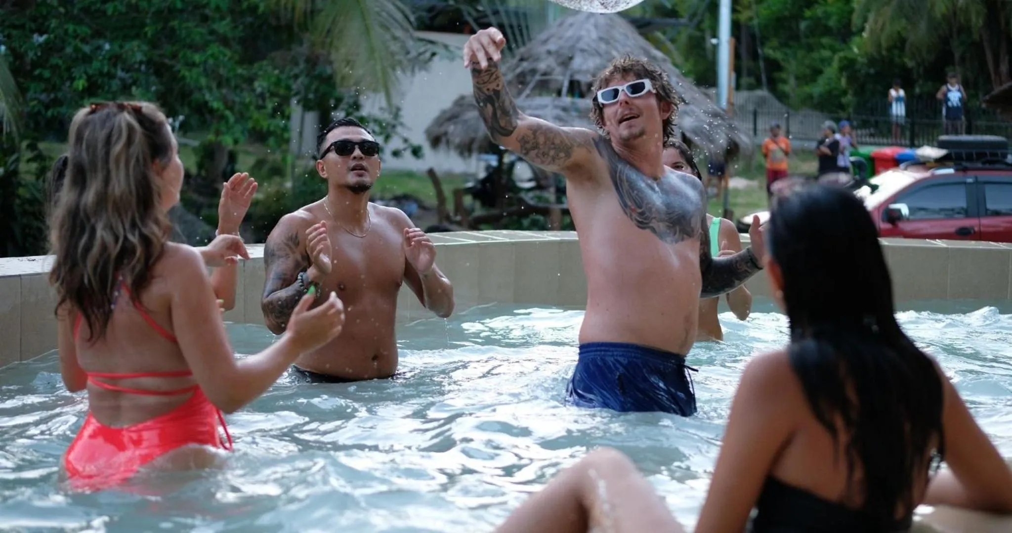 Swimming pool in Mad Monkey Siquijor