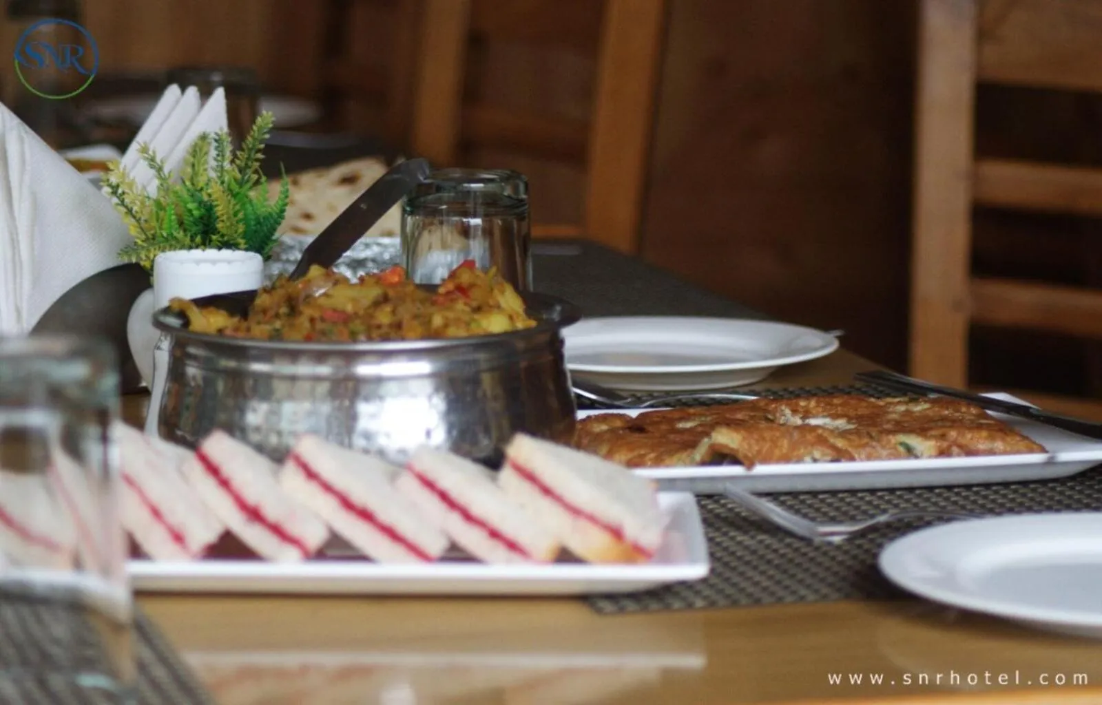 Buffet breakfast in OLD MANALI RETREAT