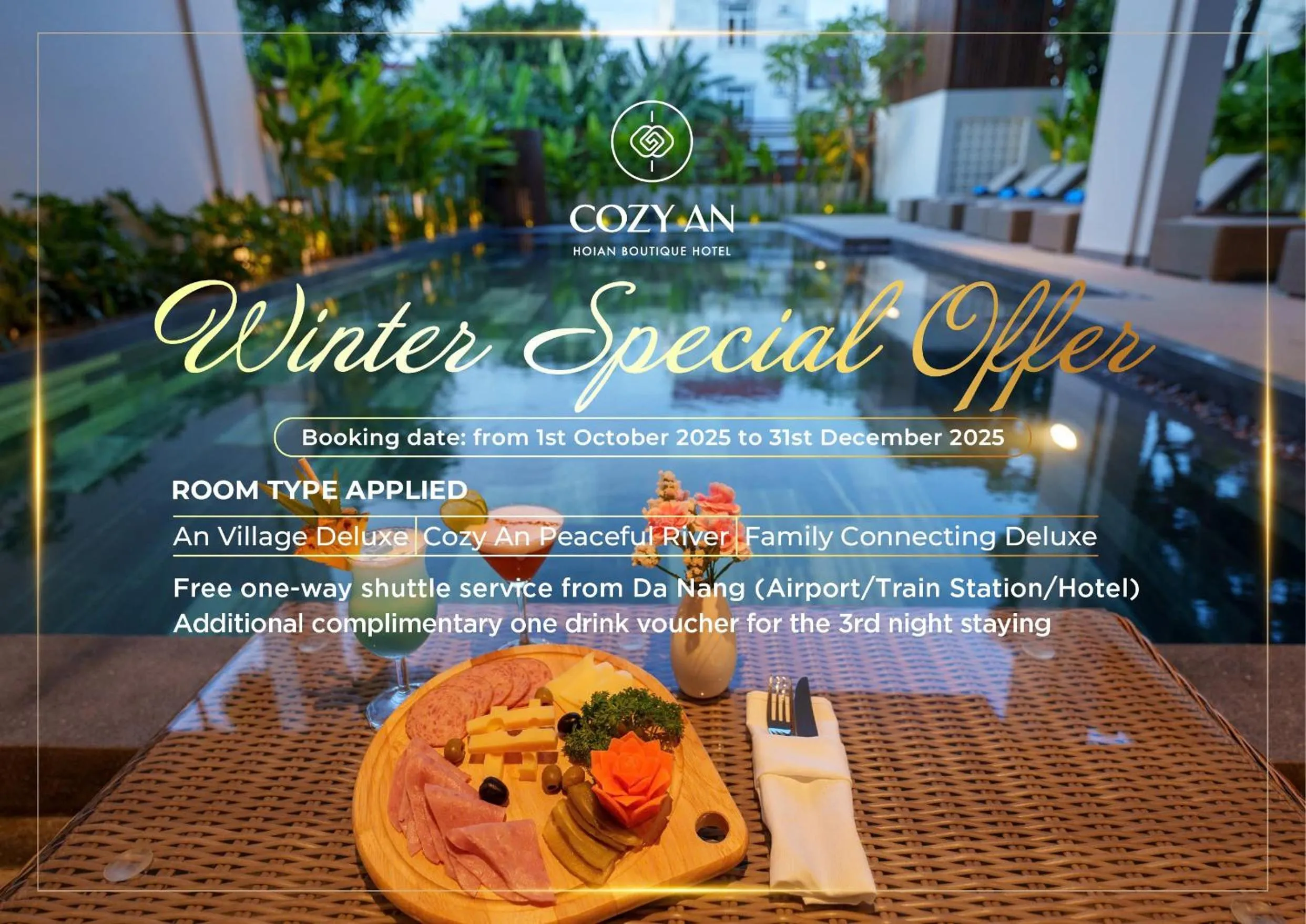 Swimming pool in Cozy An Boutique Hotel Hoian