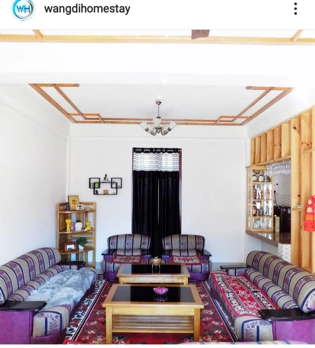 Seating area in Wangdi Residency
