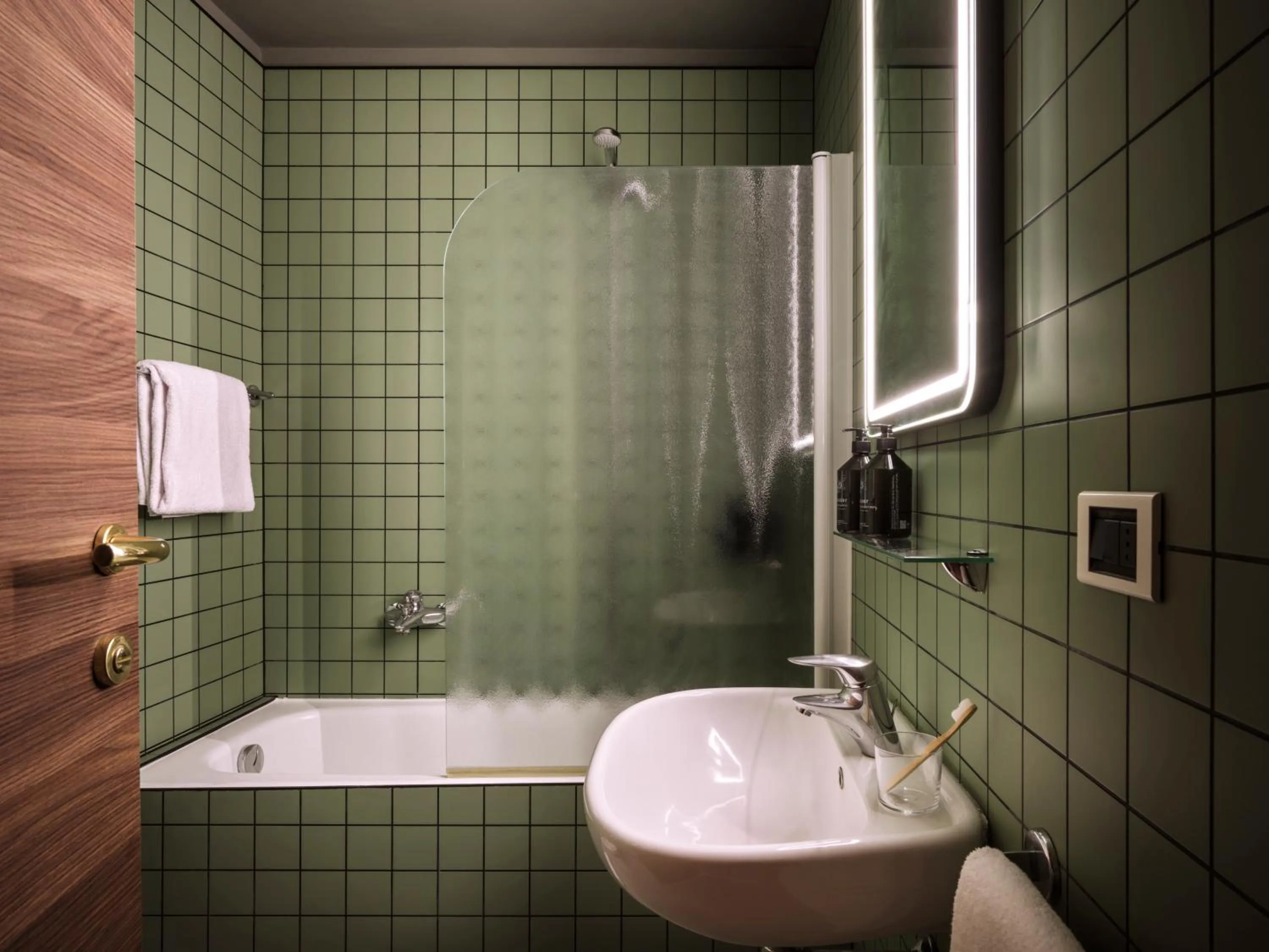 Bathroom in Max Brown Hotel Missori, part of Sircle Collection