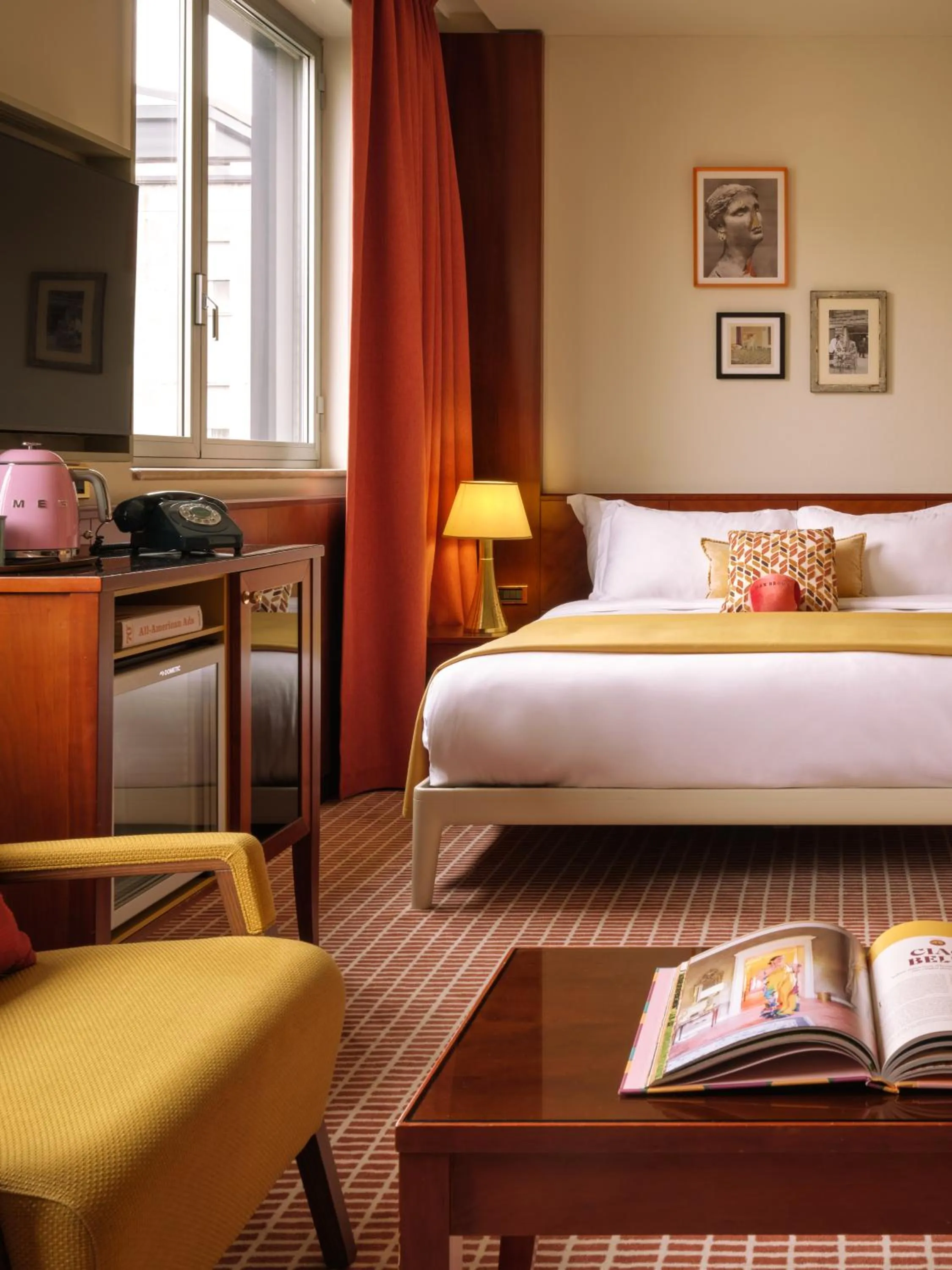 Bedroom, Bed in Max Brown Hotel Missori, part of Sircle Collection